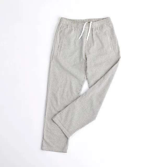 arniko-nigen-hose-damen-gr-n-wei-seersucker-bio-baumwolle image 1
