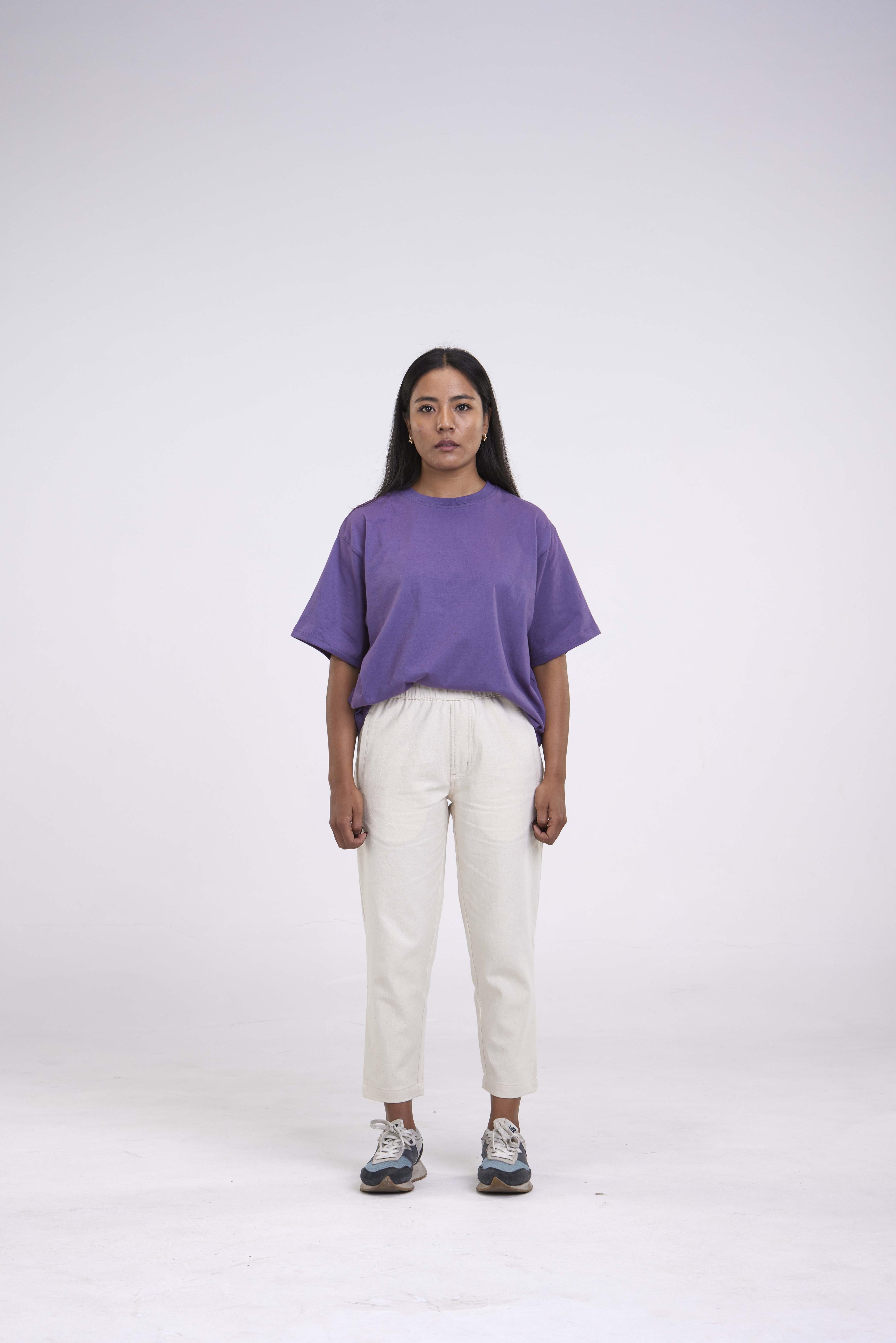 arniko-lisa-grape-t-shirt-damen-schulterfrei image 1
