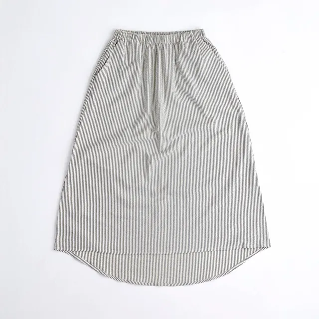 arniko-skirt-valerie-green-white-rock-seersucker image 1