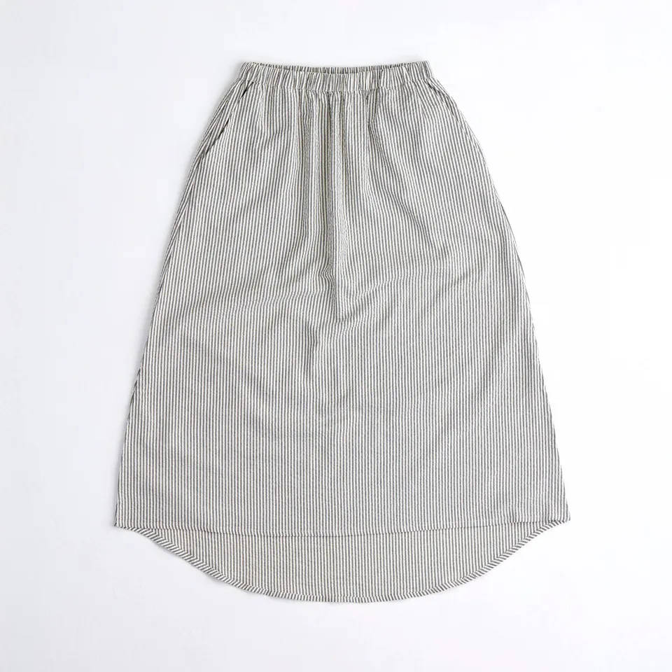 arniko-skirt-valerie-green-white-rock-seersucker image 1