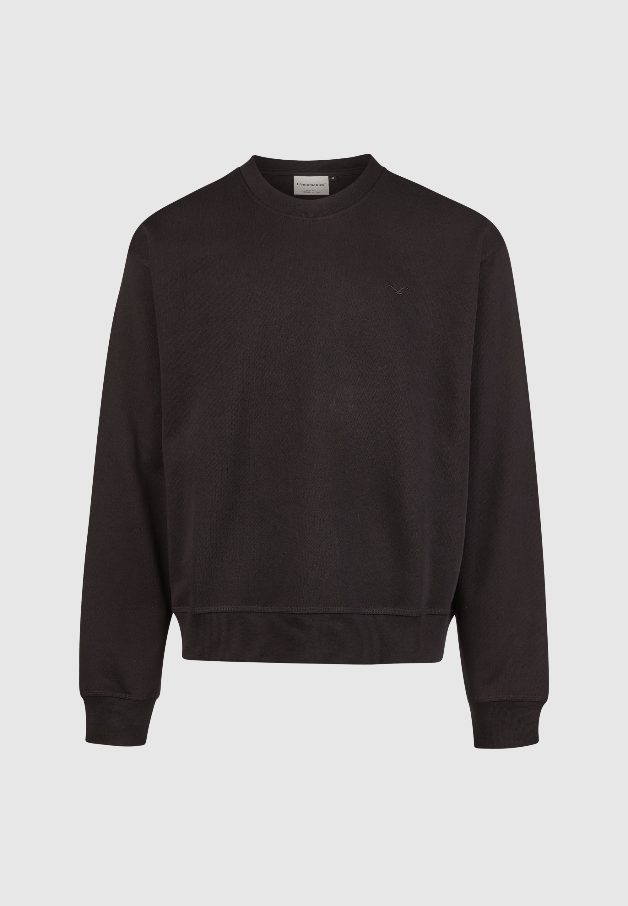 cleptomanicx-ligull-boxy-crop-crewneck-sweatshirt-bio image 1