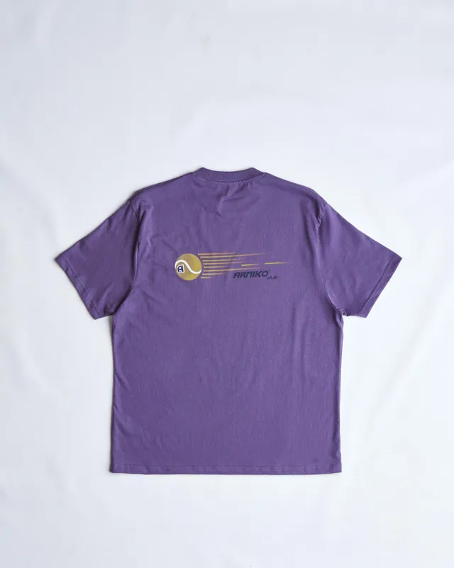 arniko-club-t-shirt-herren-grape-lila-bio-baumwolle image 1