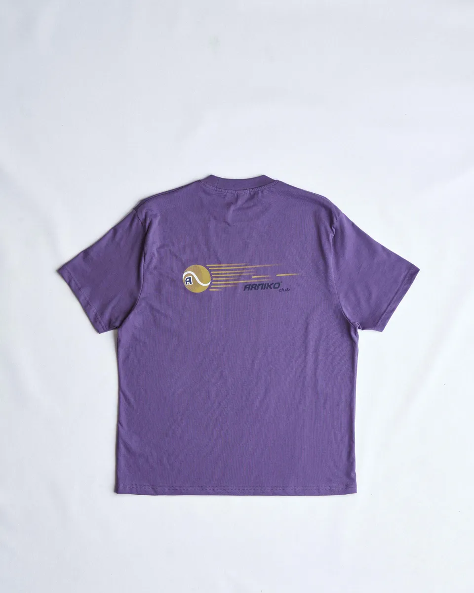 arniko-club-t-shirt-herren-grape-lila-bio-baumwolle image 1