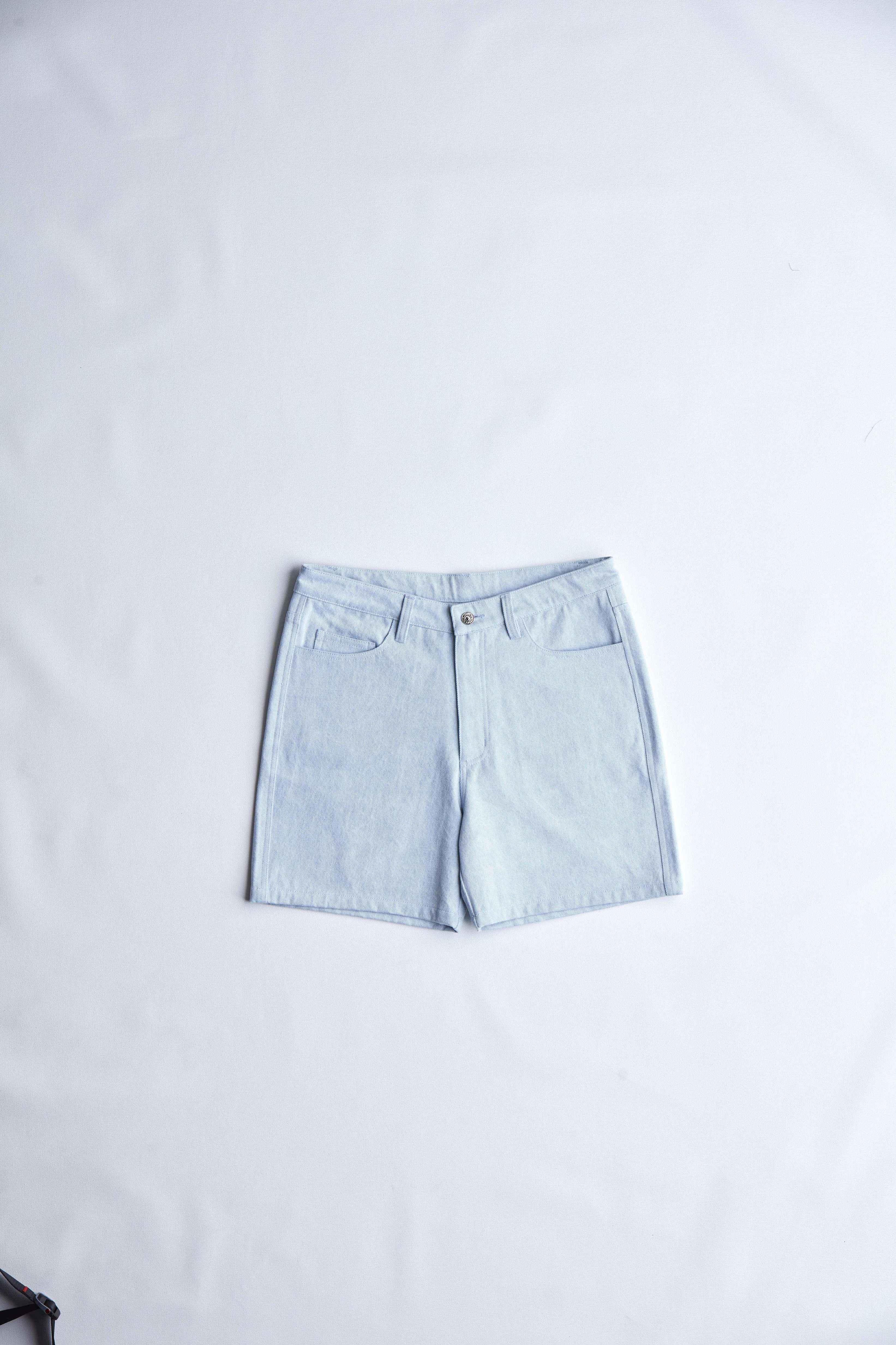 arniko-yama-shorts-light-blue-denim-bio-baumwolle image 1