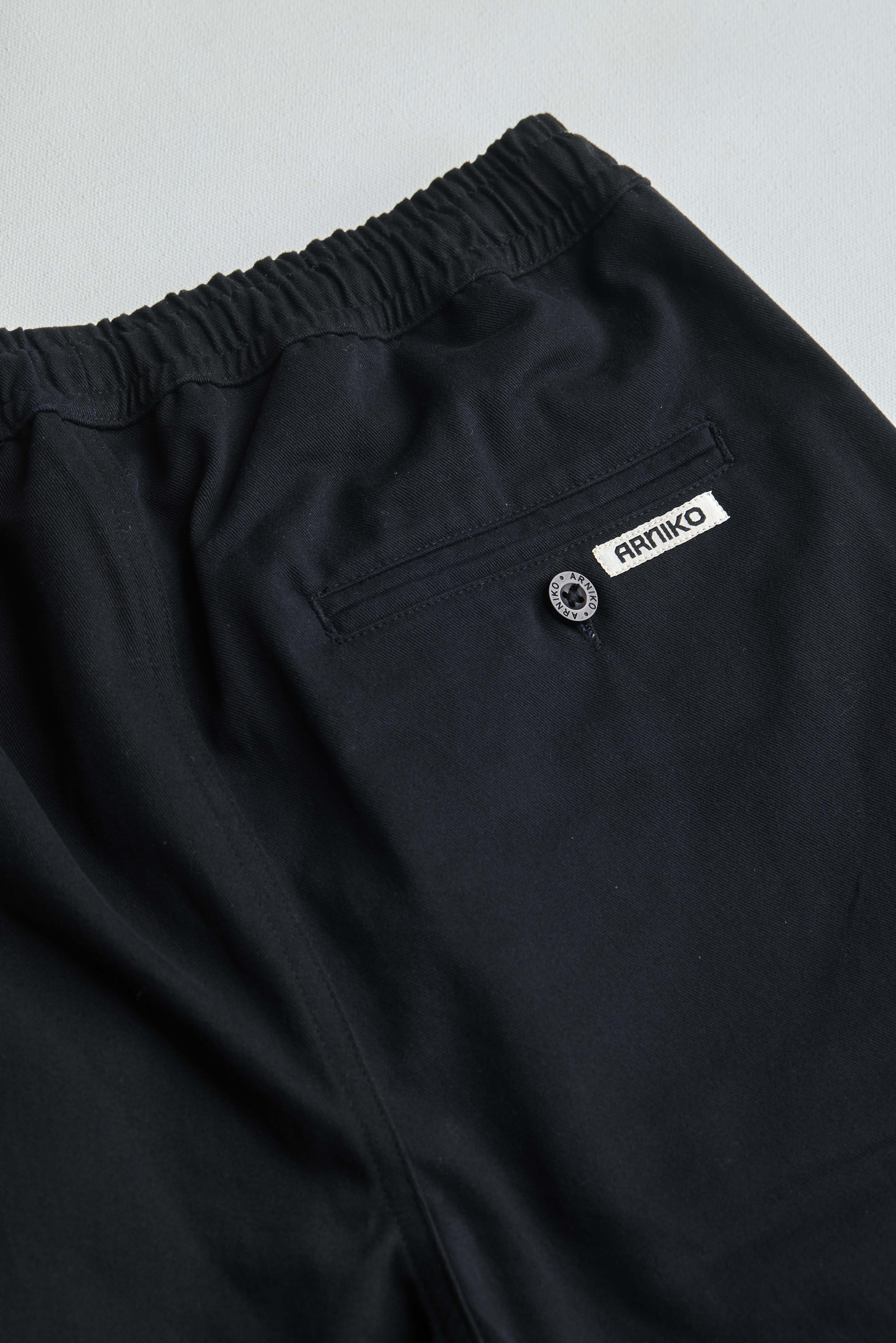 arniko-nigen-hose-black-twill-unisex-bio-baumwolle image 3