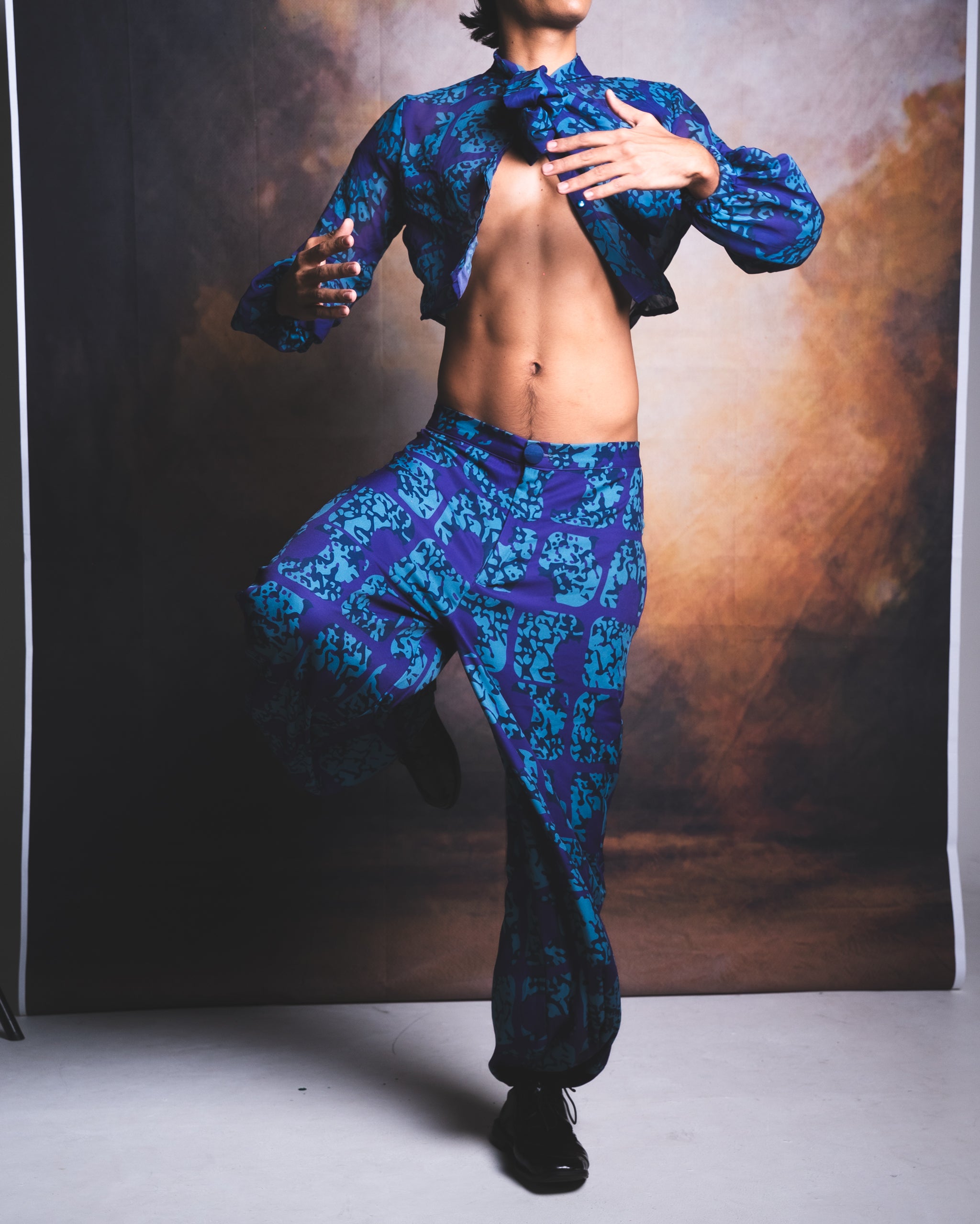 bloomers-amelia-hose-rayon-gemustert-xs image 1