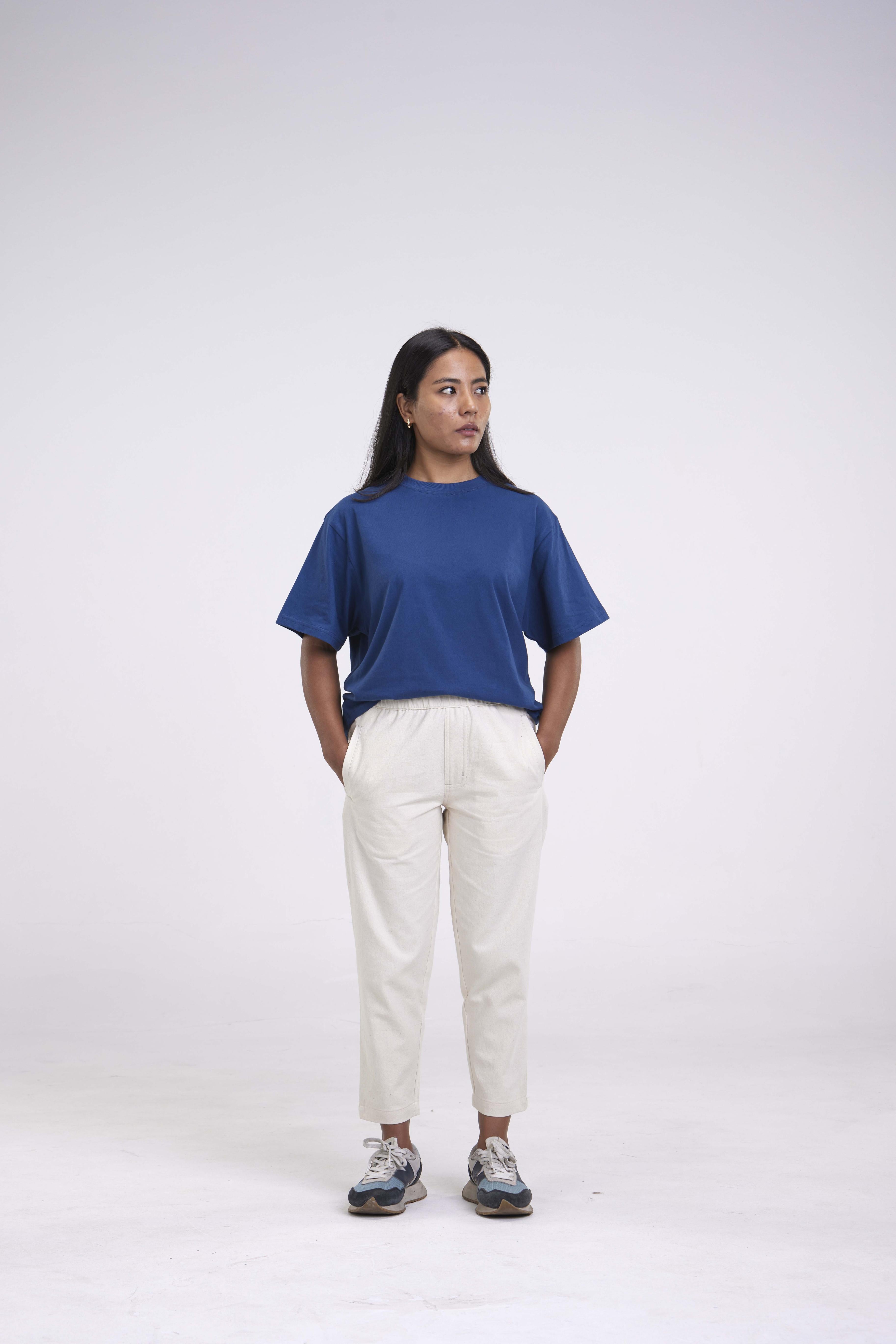 arniko-lisa-washed-blue-t-shirt-damen-lockerer-schnitt image 3