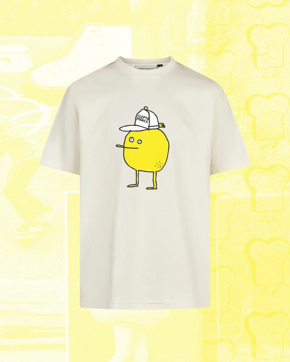 cleptomanicx-zitrone-classic-tee-t-shirt-bio image 1