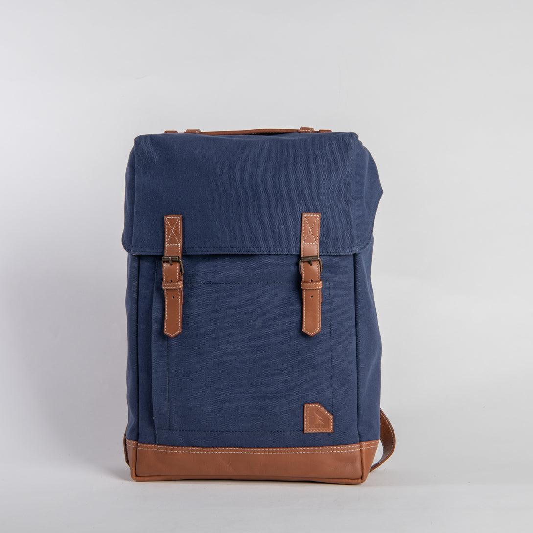 arniko-classic-side-zipper-rucksack-navy-12-liter image 1