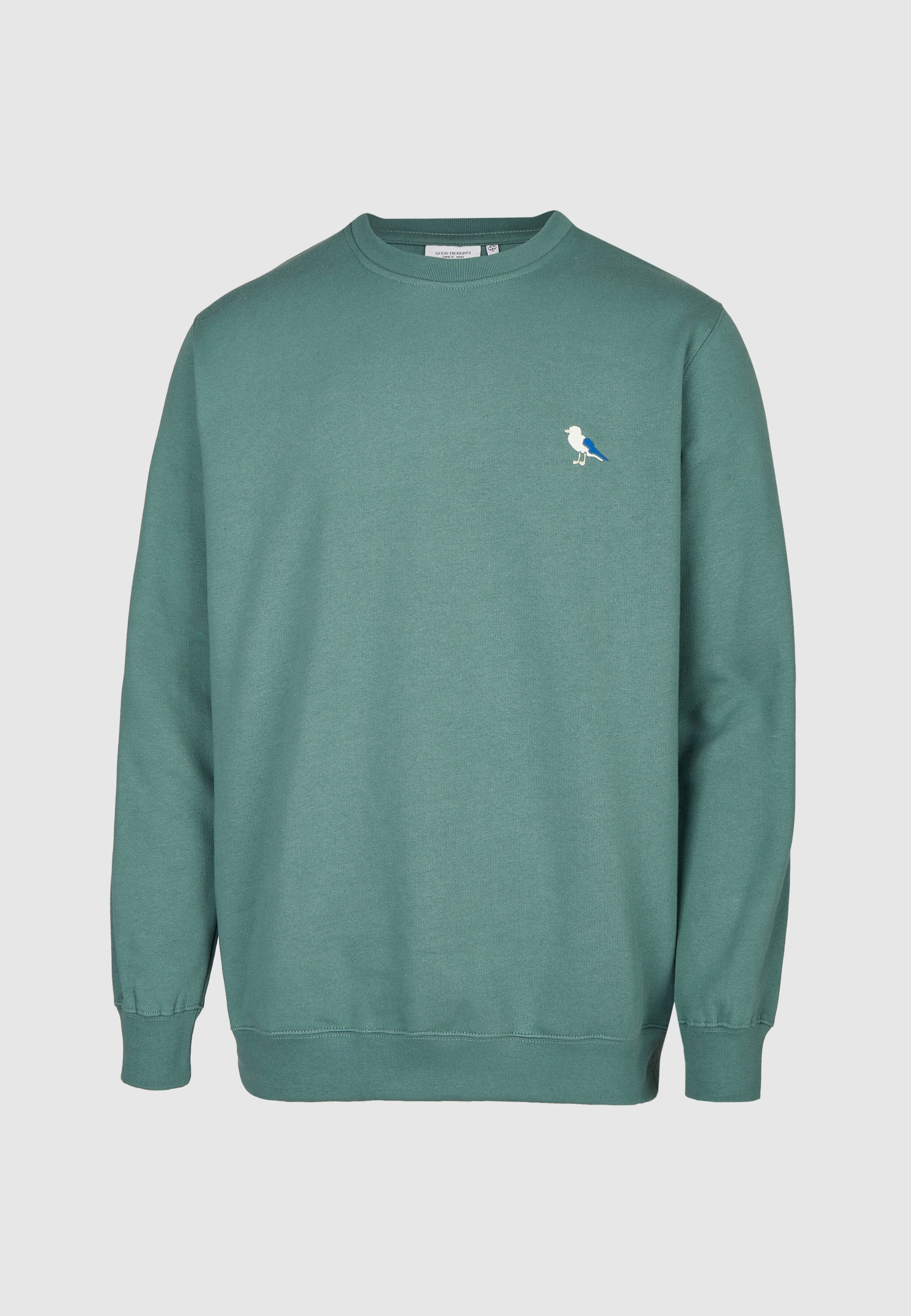 cleptomanicx-embro-gull-regular-crewneck-sweatshirt-stick image 1