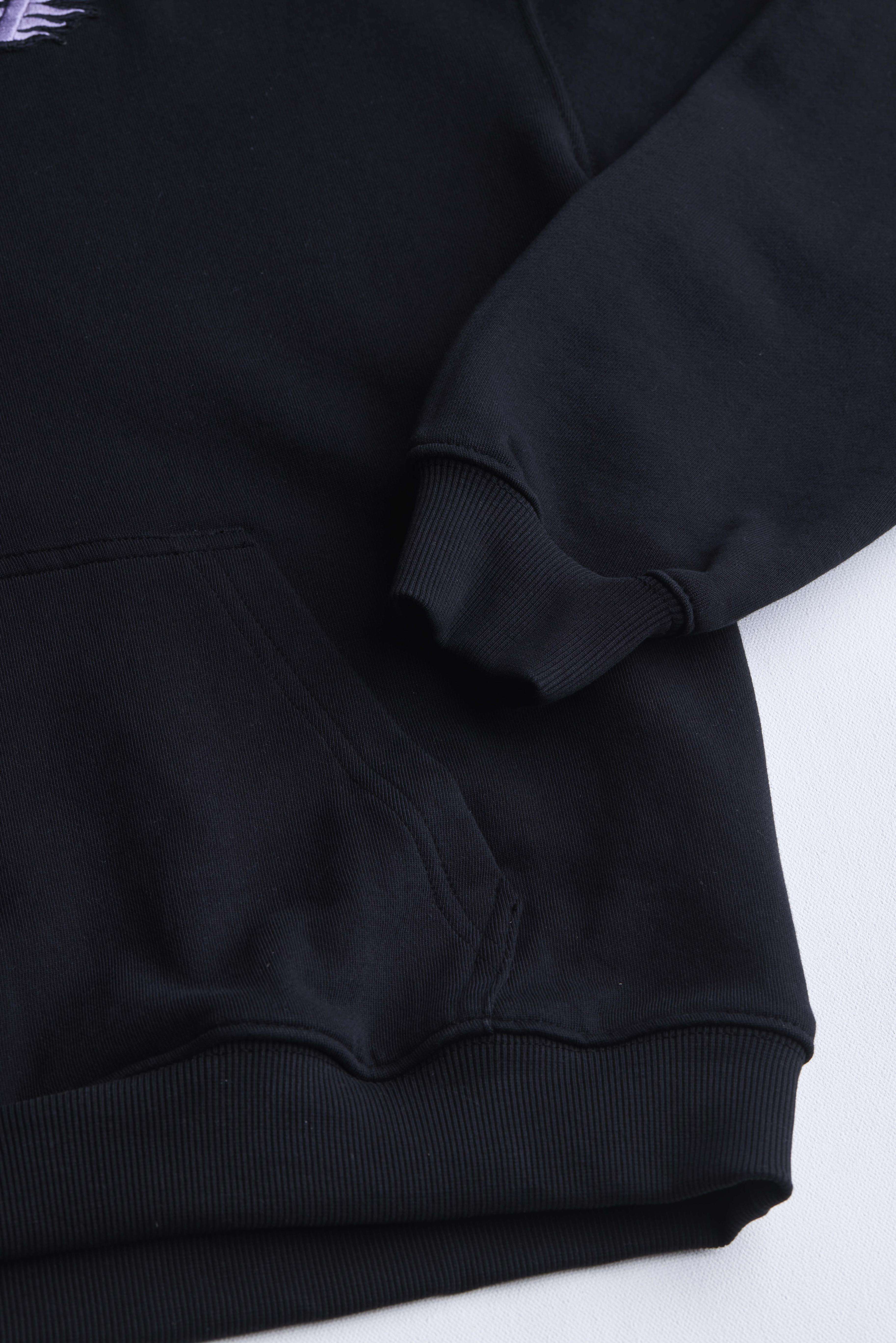 arniko-yama-black-hoodie-schwarz-bio-baumwolle image 2