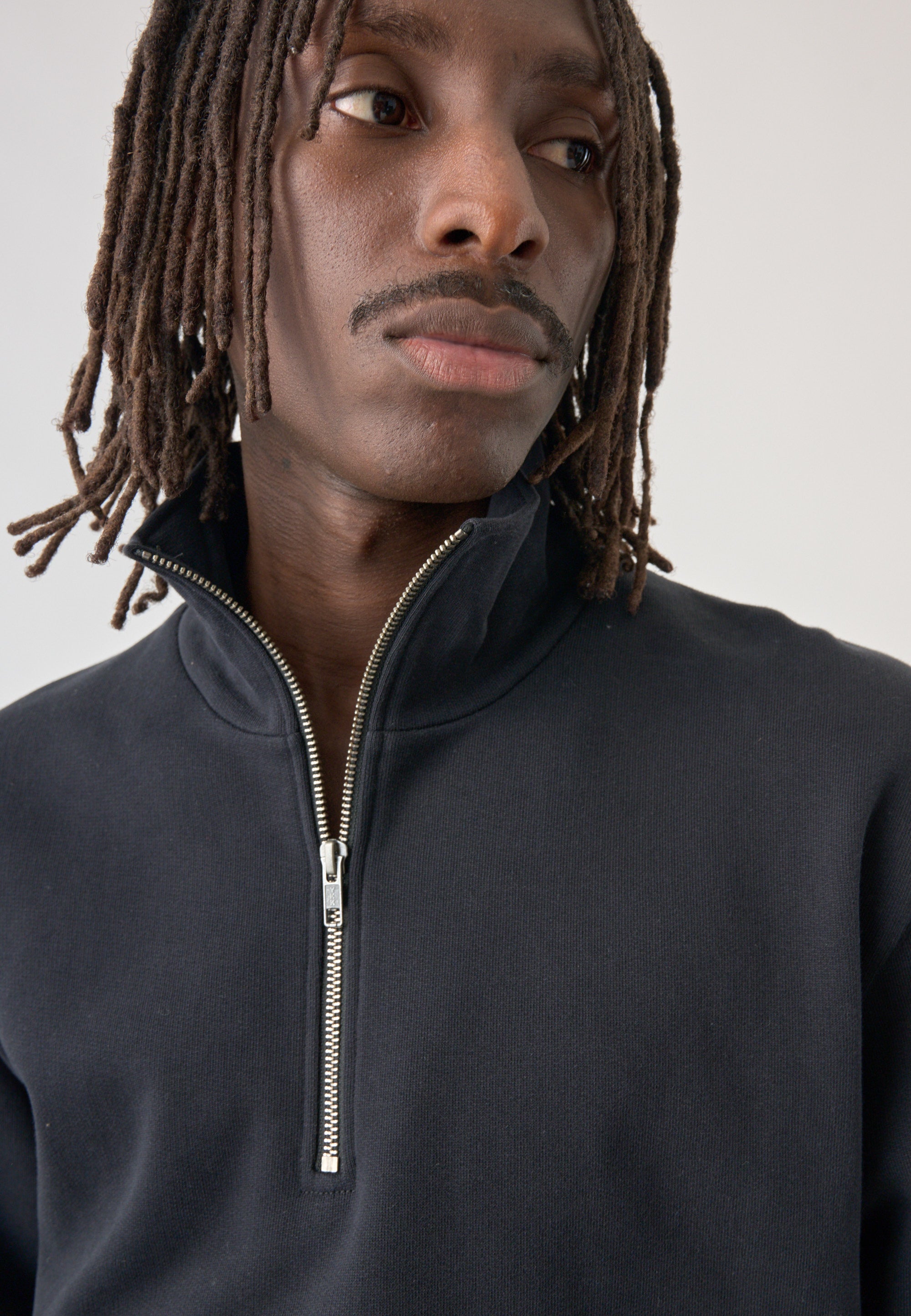 cleptomanicx-ligull-classic-quarter-zip-sweatshirt image 5