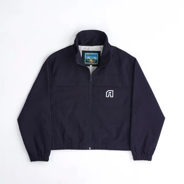 arniko-nannini-jacke-damen-navy-seersucker image 1