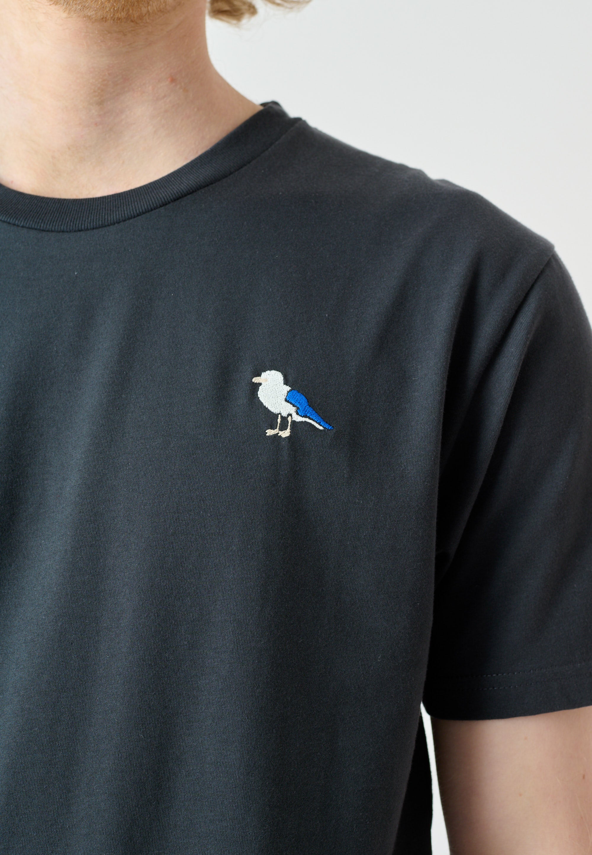 cleptomanicx-embro-gull-basic-tee-t-shirt-m-stickerei image 4