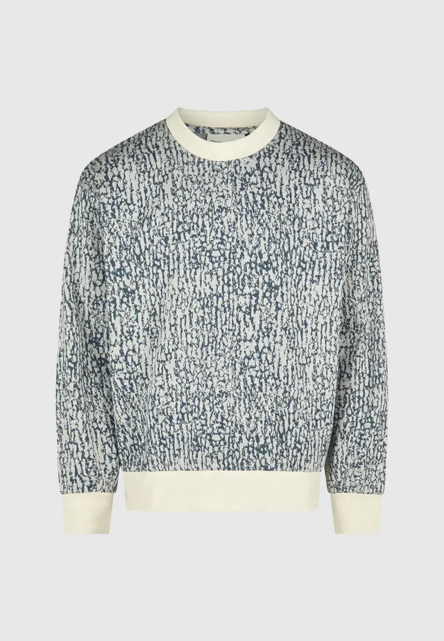 cleptomanicx-boxy-crewneck-crusty-sweatshirt-bio-print image 1