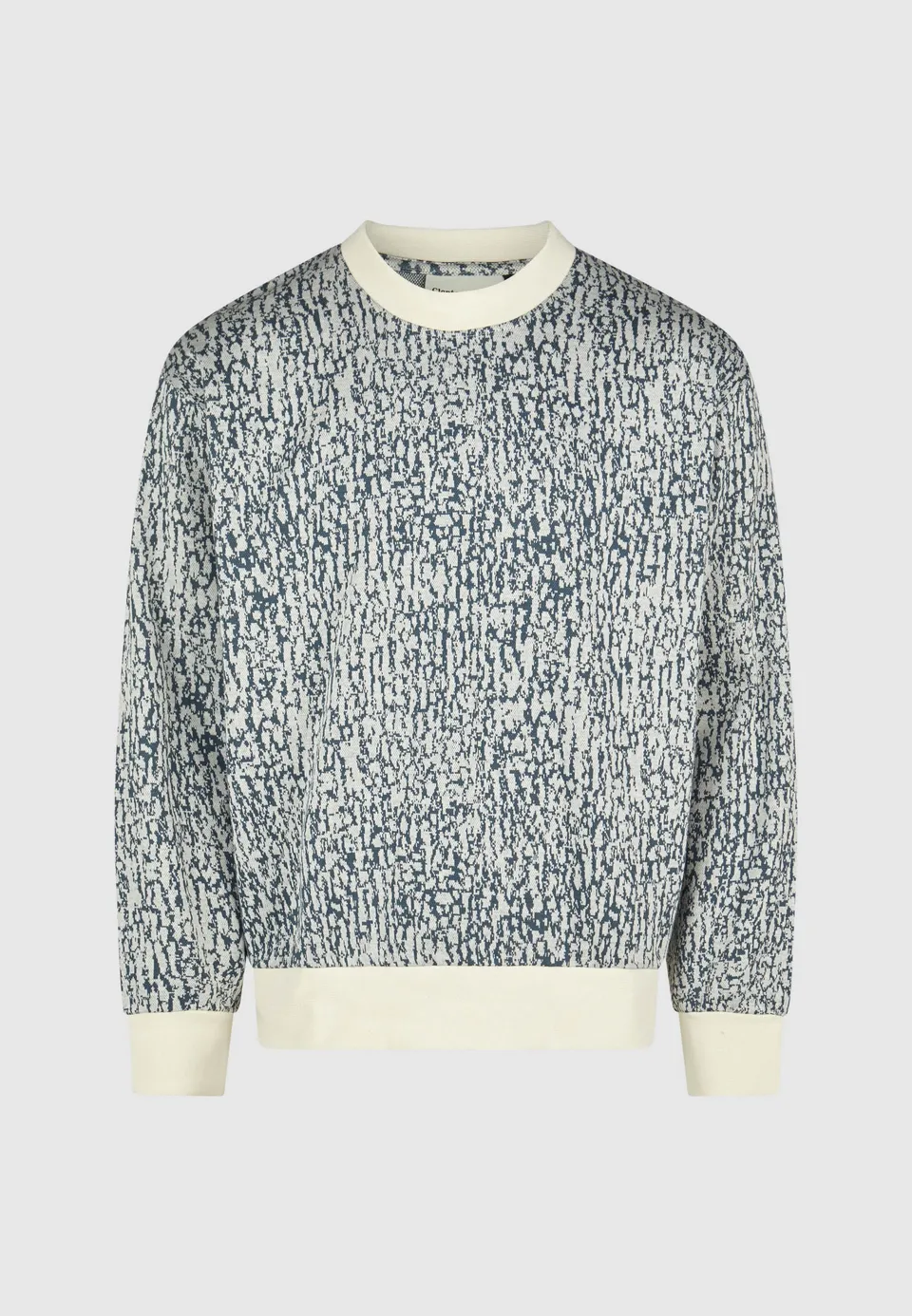 cleptomanicx-boxy-crewneck-crusty-sweatshirt-bio-print image 1