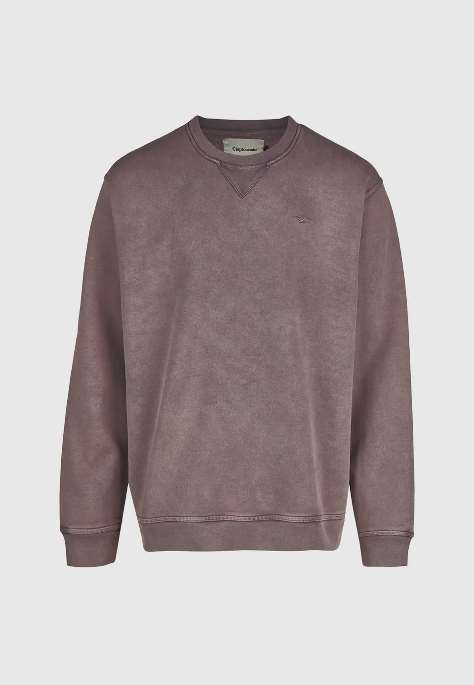 cleptomanicx-ligull-washed-boxy-crewneck-sweatshirt-bio-baumwolle image 1