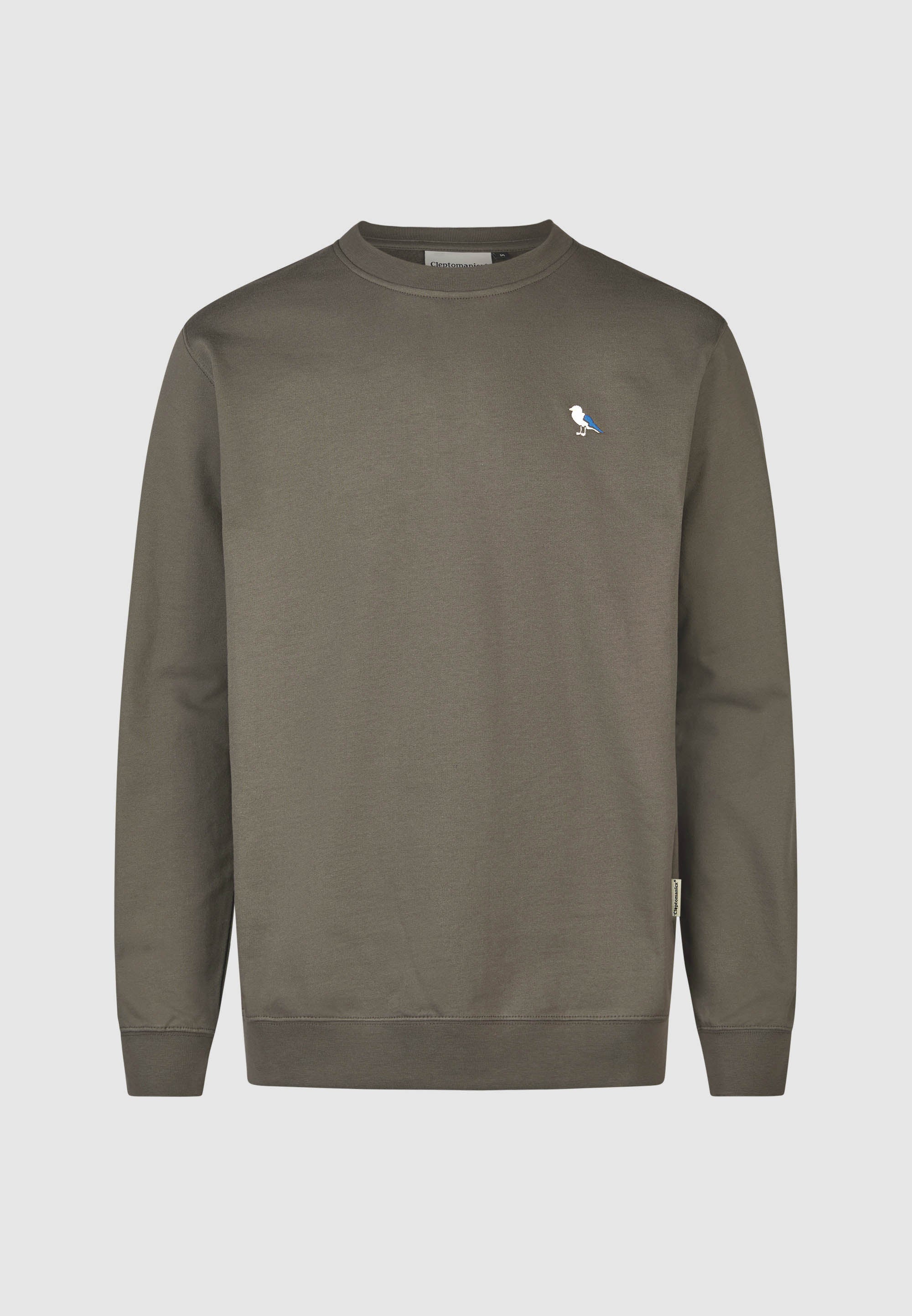 cleptomanicx-embro-gull-regular-crewneck-sweatshirt-bio image 1