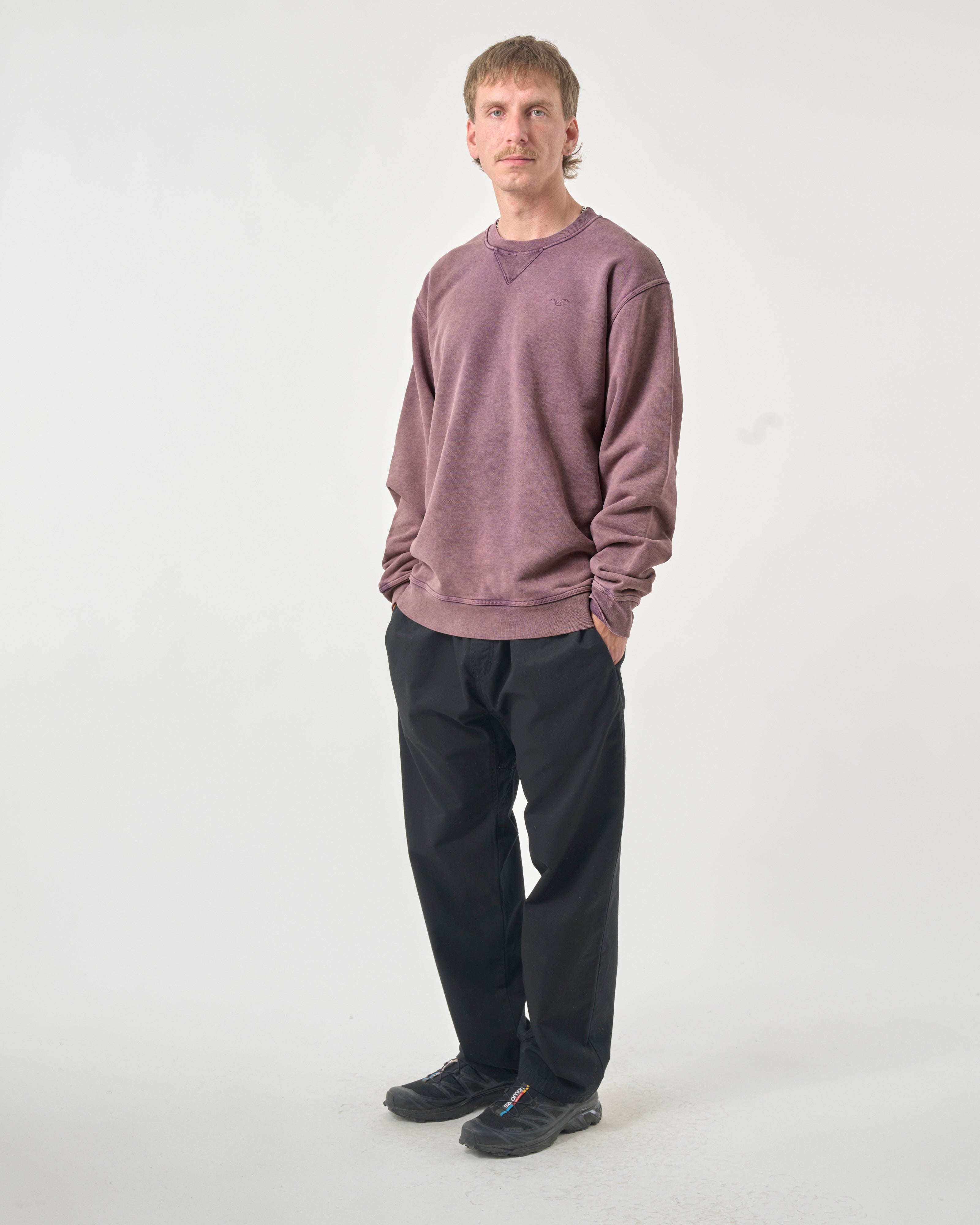 cleptomanicx-ligull-washed-boxy-crewneck-sweatshirt-bio-baumwolle image 2