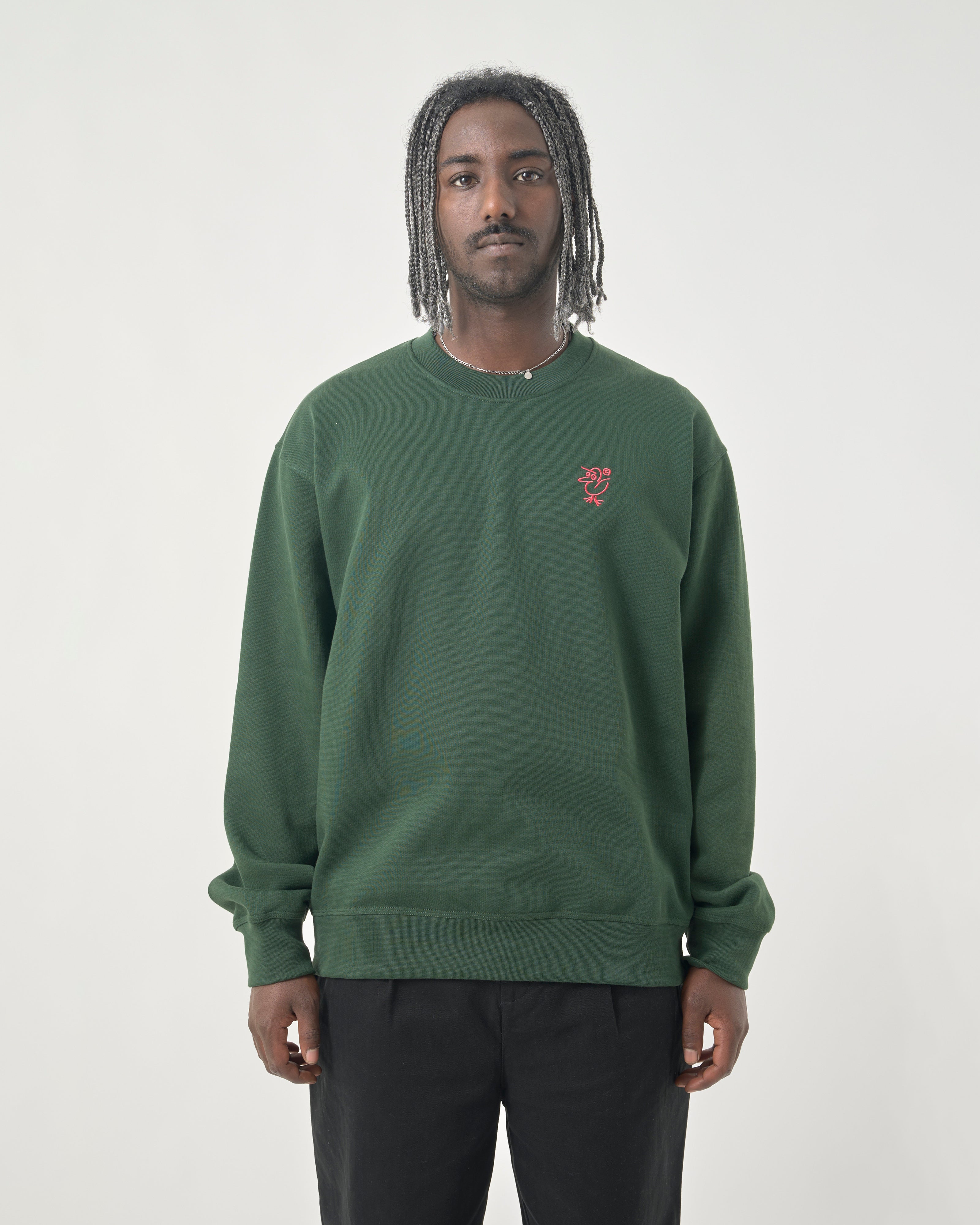 cleptomanicx-sketch-gull-crewneck-sweatshirt-boxy-fit image 4