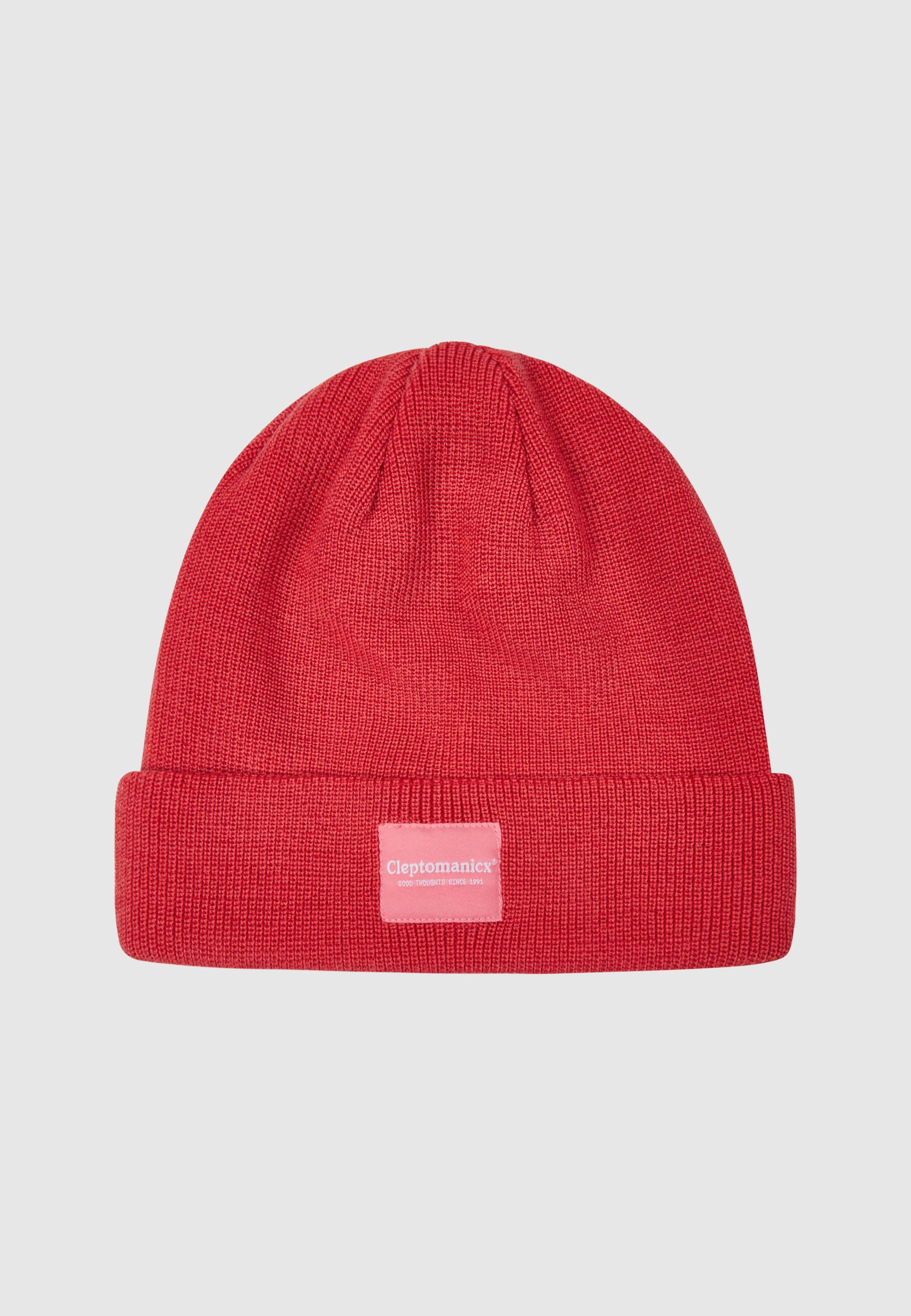 cleptomanicx-mono-color-beanie-m-tze-os-woll-mix-patch image 1