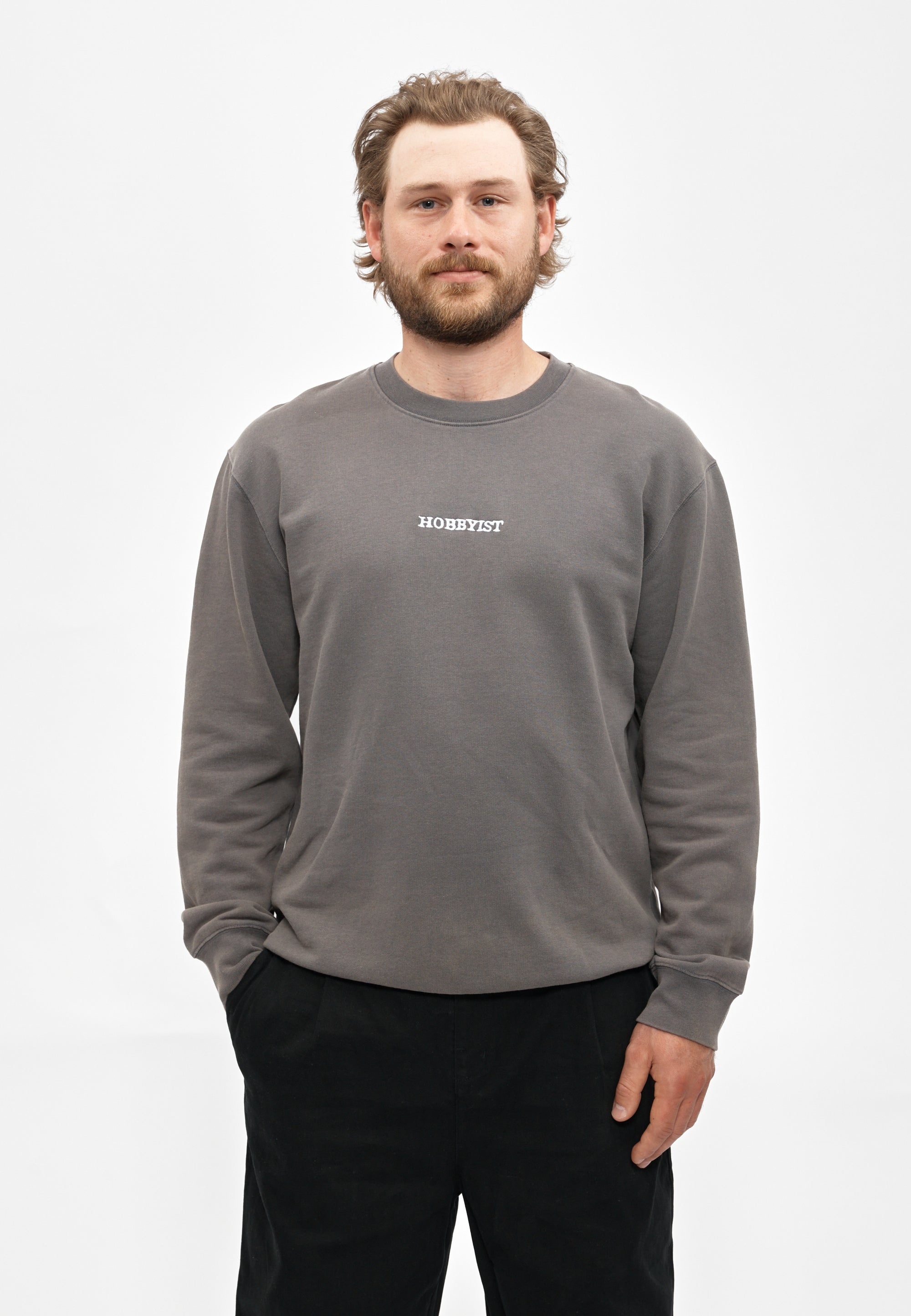 cleptomanicx-hobbyist-classic-crewneck-sweatshirt-biobaumwolle image 3