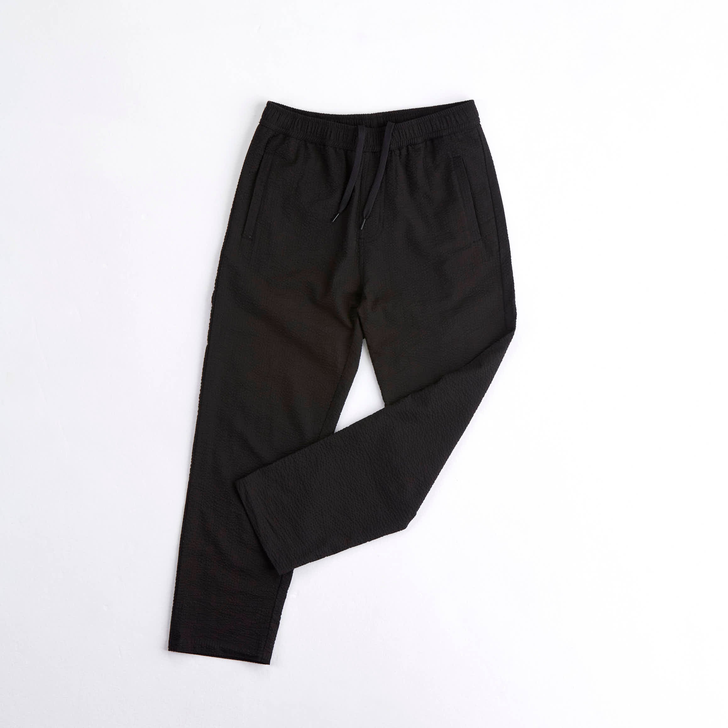 arniko-nigen-black-seersucker-hose-bio-baumwolle image 1