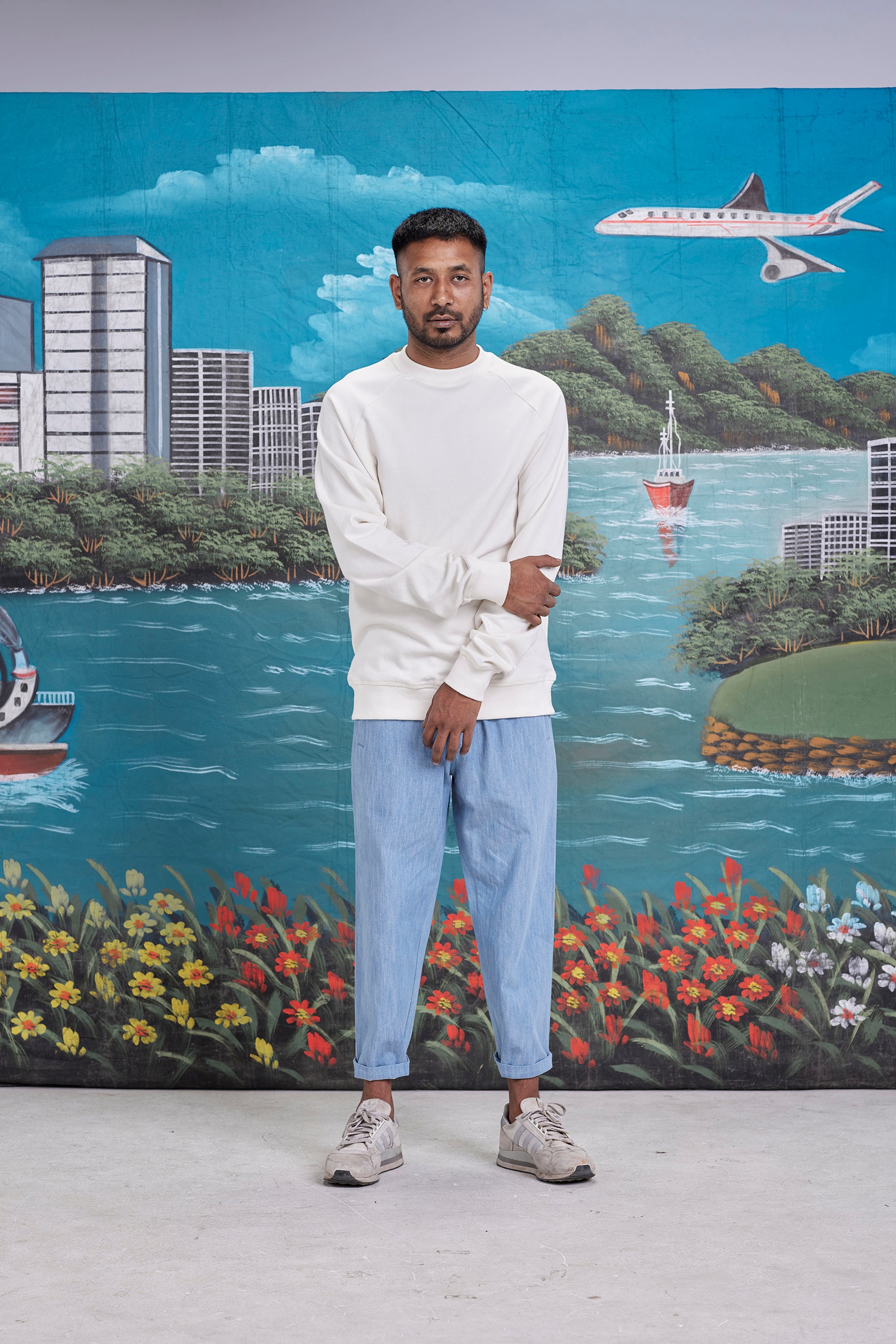 arniko-summit-limestone-pullover-off-white-bio-baumwolle image 3