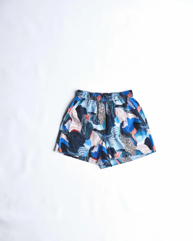 arniko-nuru-marble-shorts-damen-mit-gummibund image 1