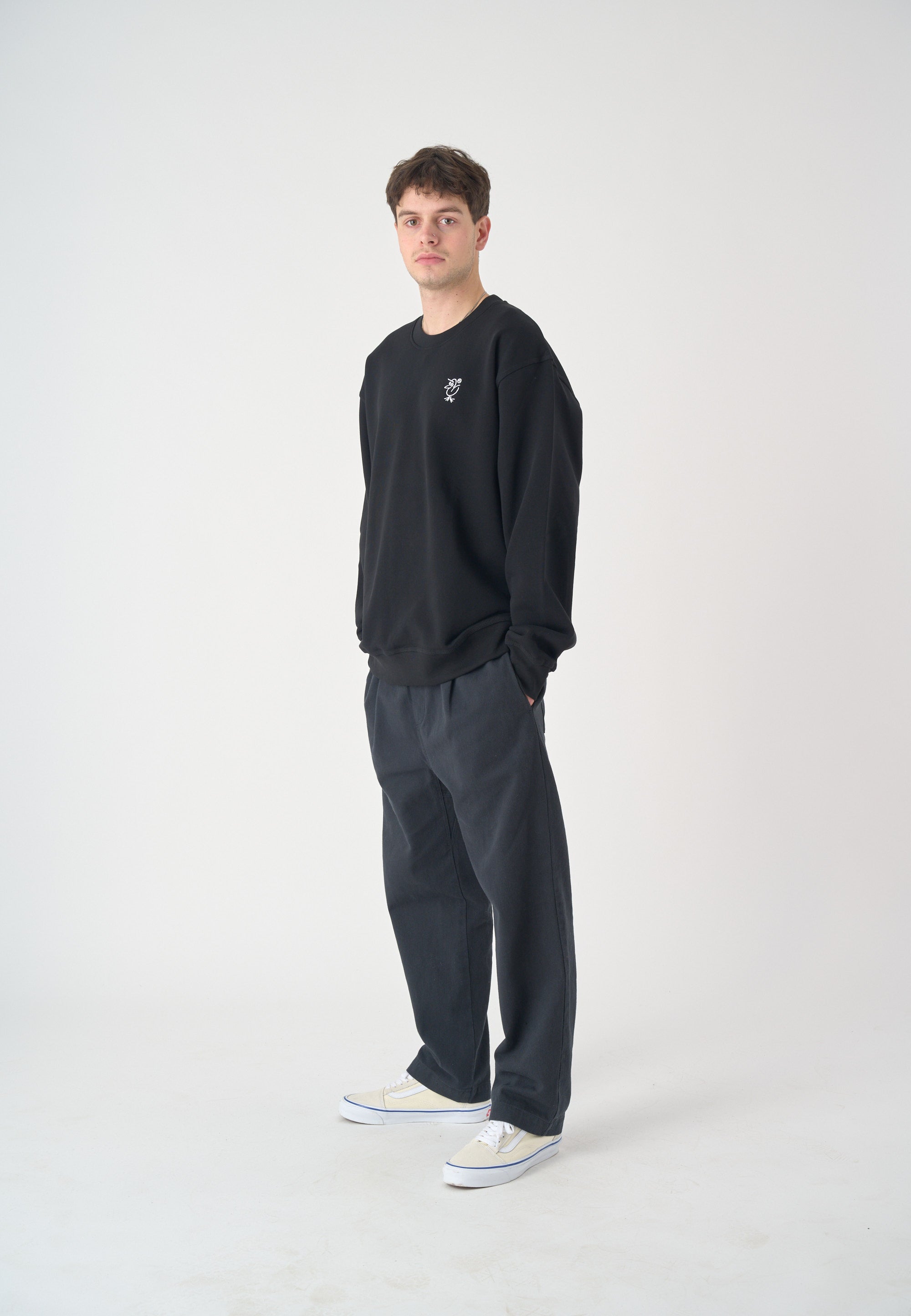 cleptomanicx-sketch-gull-crewneck-sweatshirt-bio-baumwolle-boxy image 3