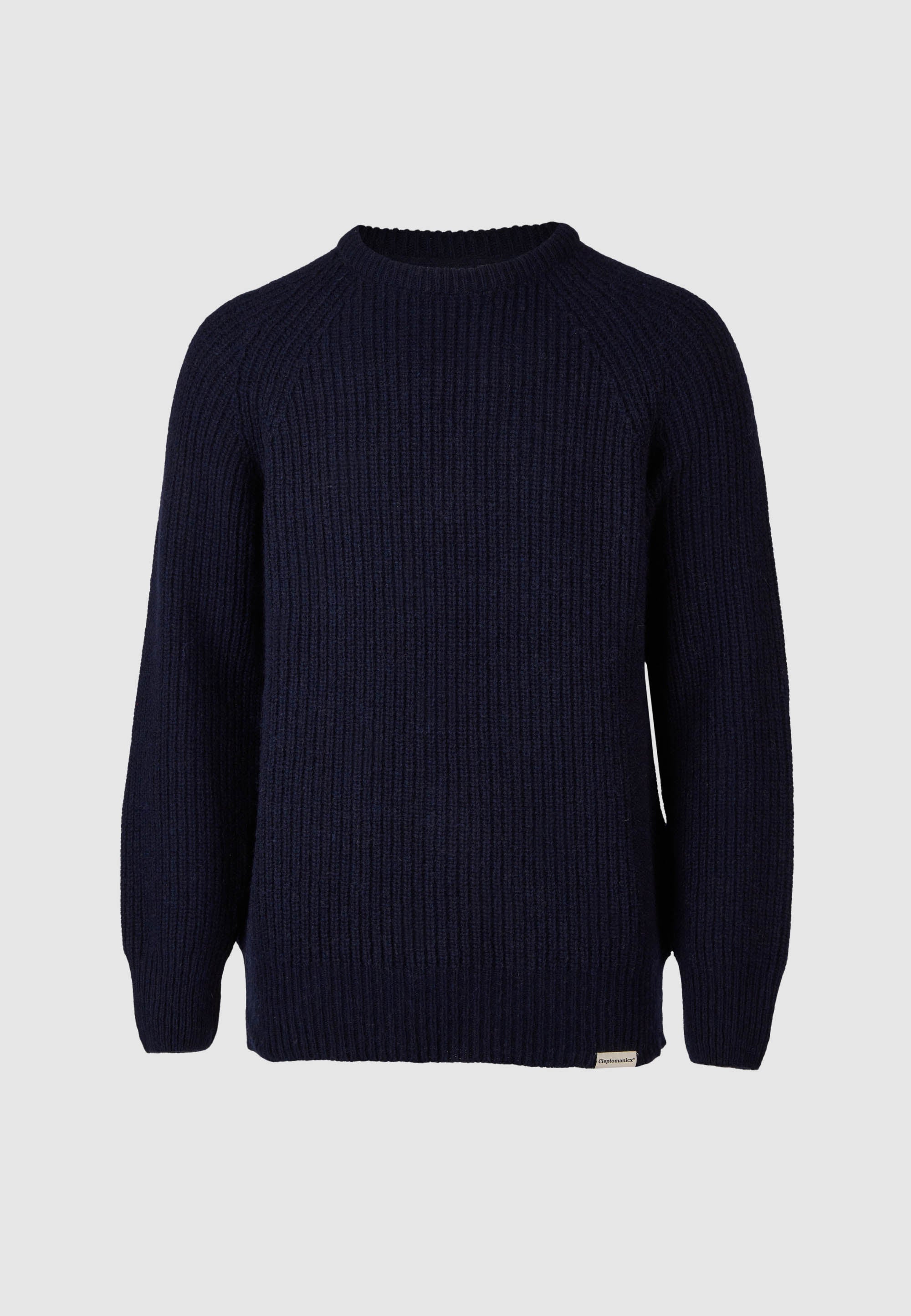 cleptomanicx-ribber-crewneck-strickpullover-wollmix-recycelt image 1