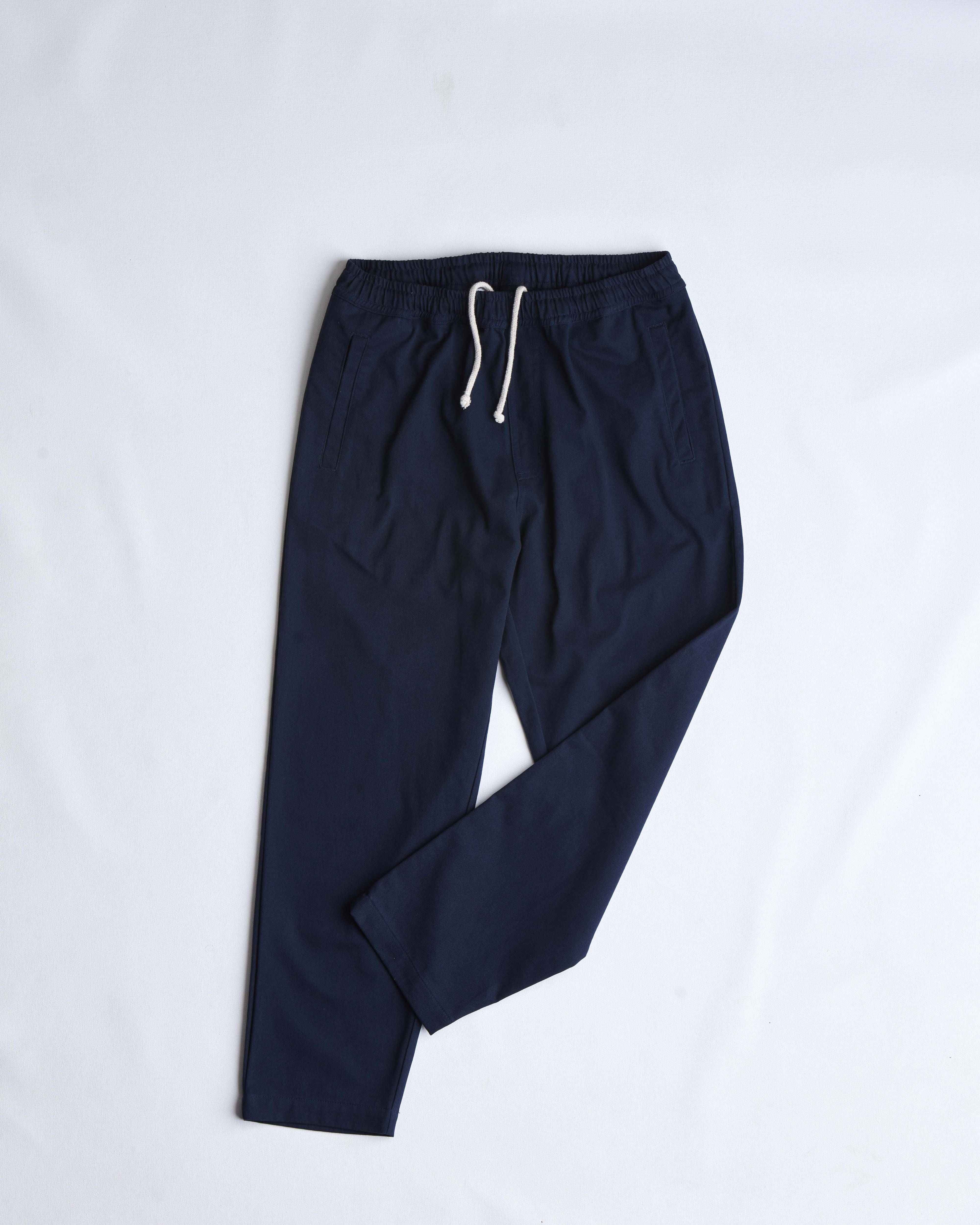 arniko-pants-nigen-navy-twill-hose-bio-baumwolle-unisex image 1