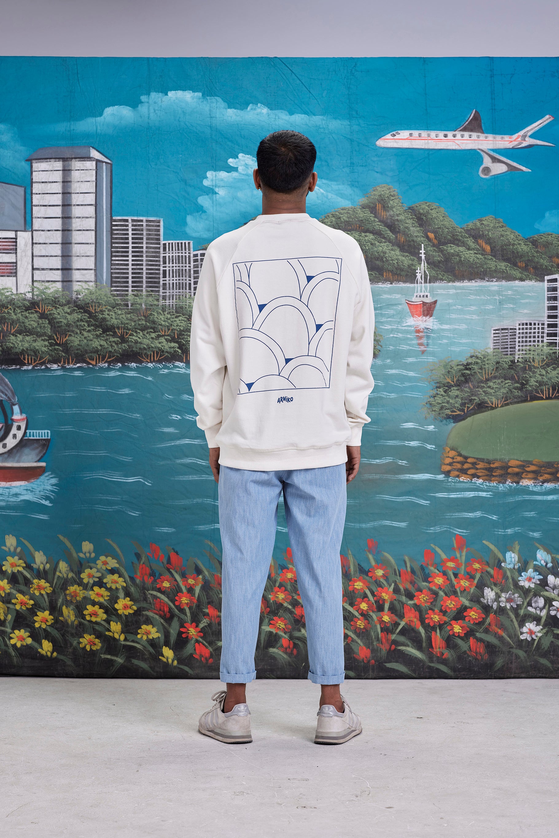 arniko-summit-limestone-pullover-off-white-bio-baumwolle image 1