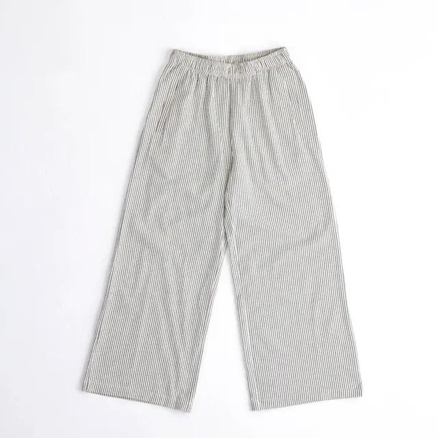 arniko-rosa-hose-gr-n-wei-seersucker-damen-weit-bio image 1