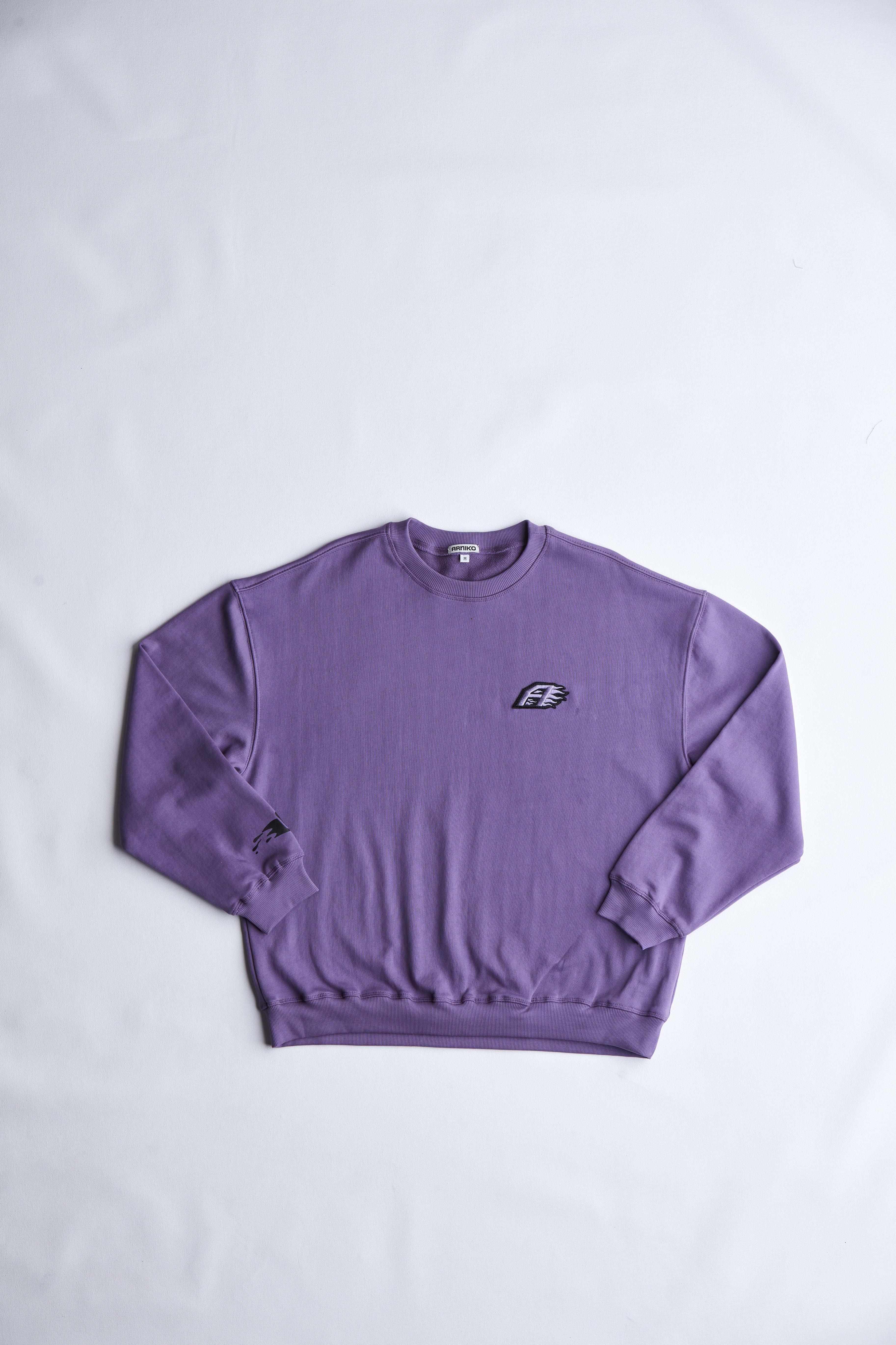 arniko-yama-grape-pullover-grape-bio-baumwolle image 1