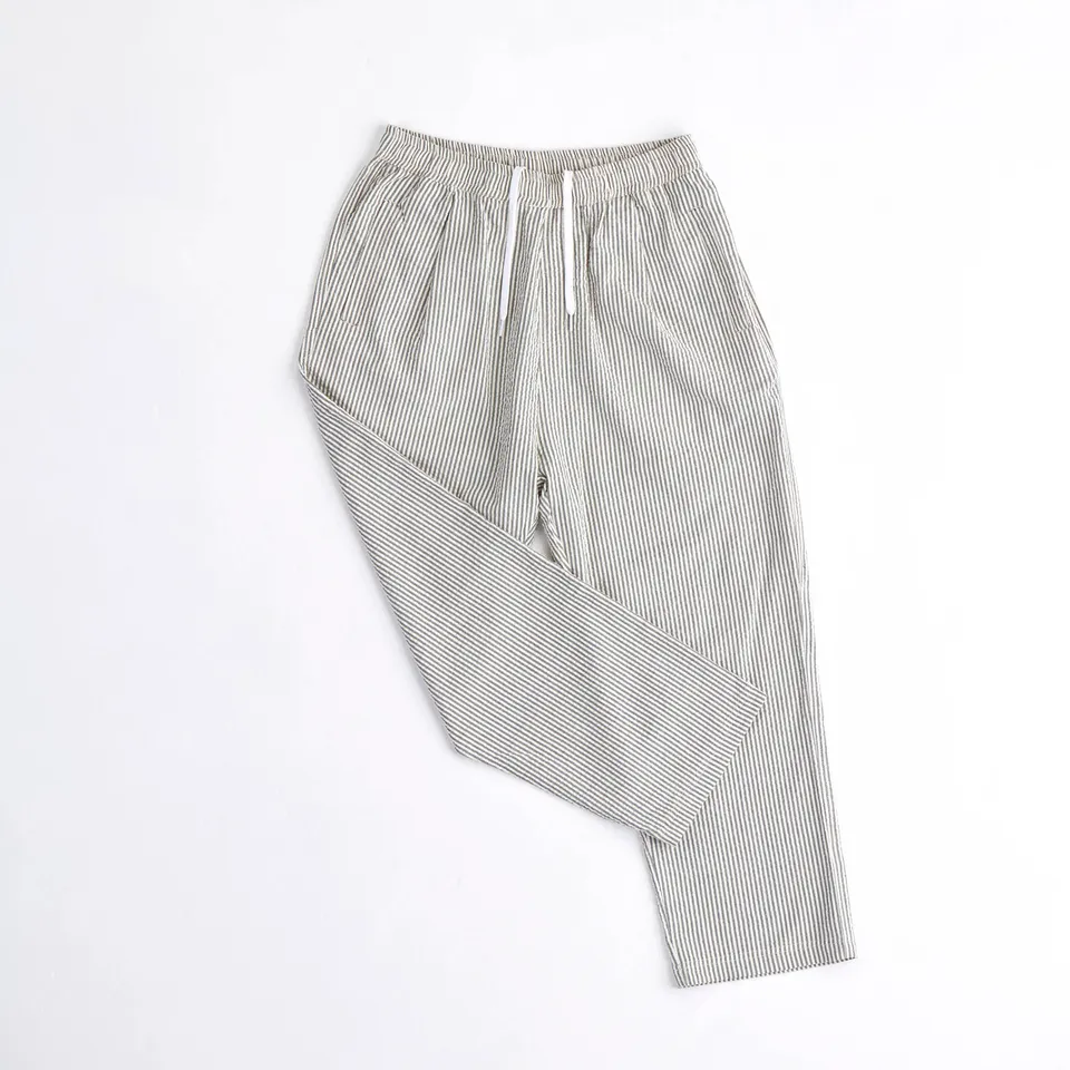 arniko-sanjai-hose-herren-gr-n-wei-seersucker image 1
