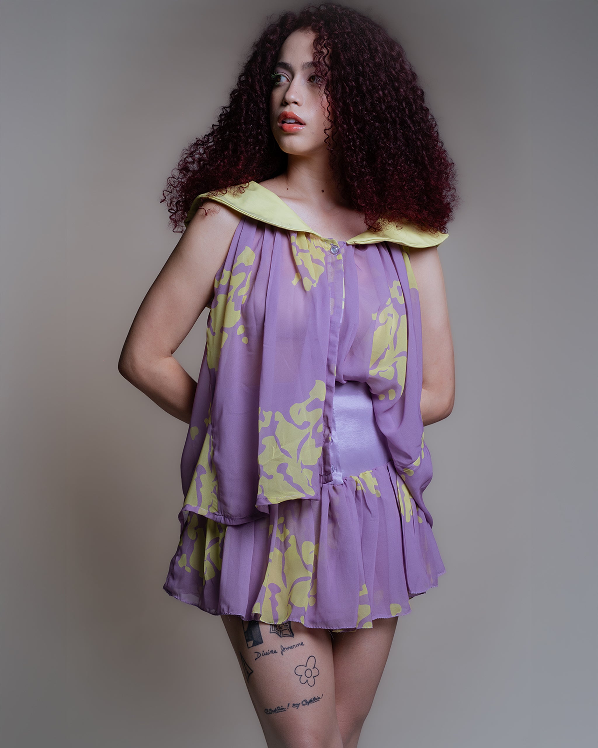 bloomers-mary-bluse-chiffon-print-matrosenkragen image 1