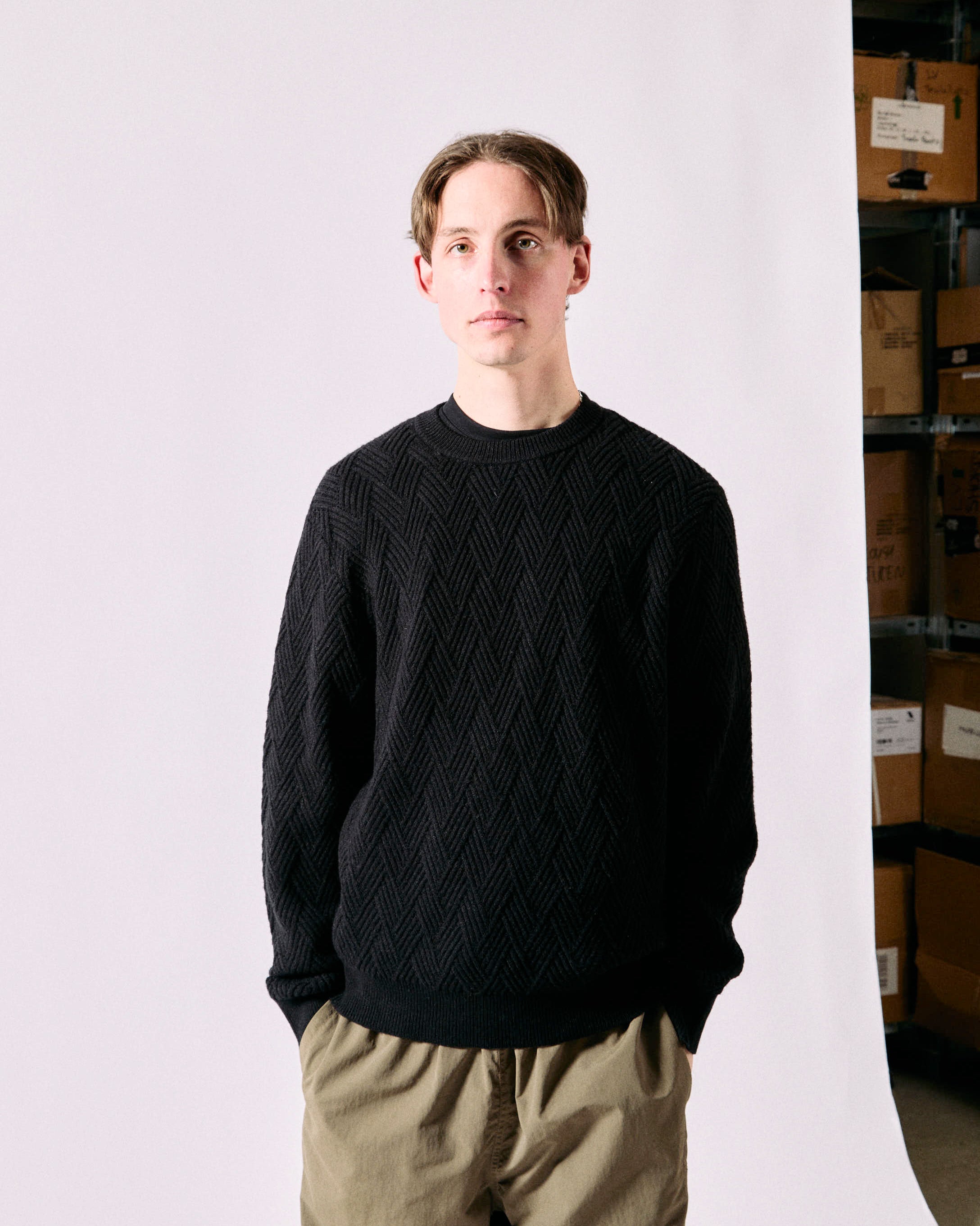 cleptomanicx-criss-cross-knit-strickpullover-viskose-mix-2 image 2