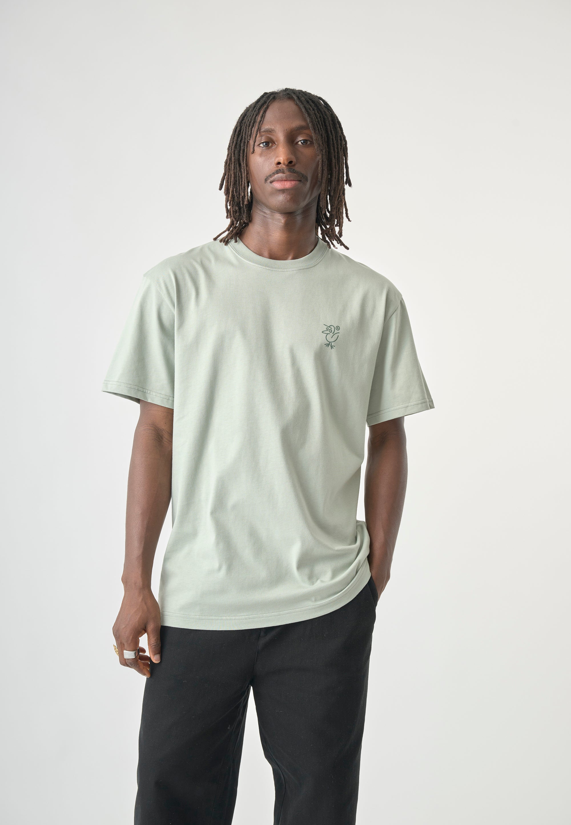 cleptomanicx-sketch-gull-boxy-tee-t-shirt-bio-baumwolle-2 image 3