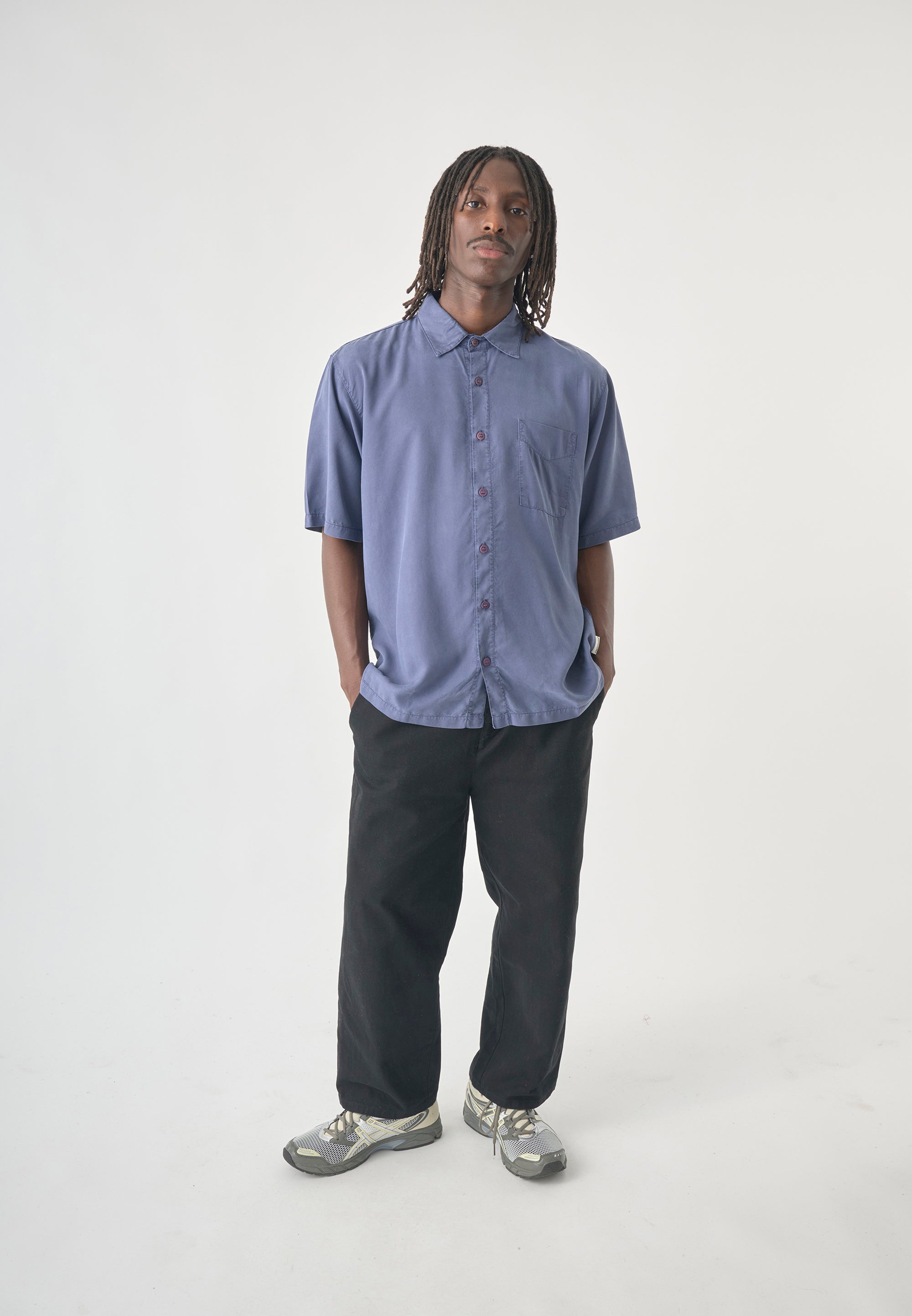 cleptomanicx-easy-shirt-hemd-kurzarm-lyocell-oversize-2 image 2