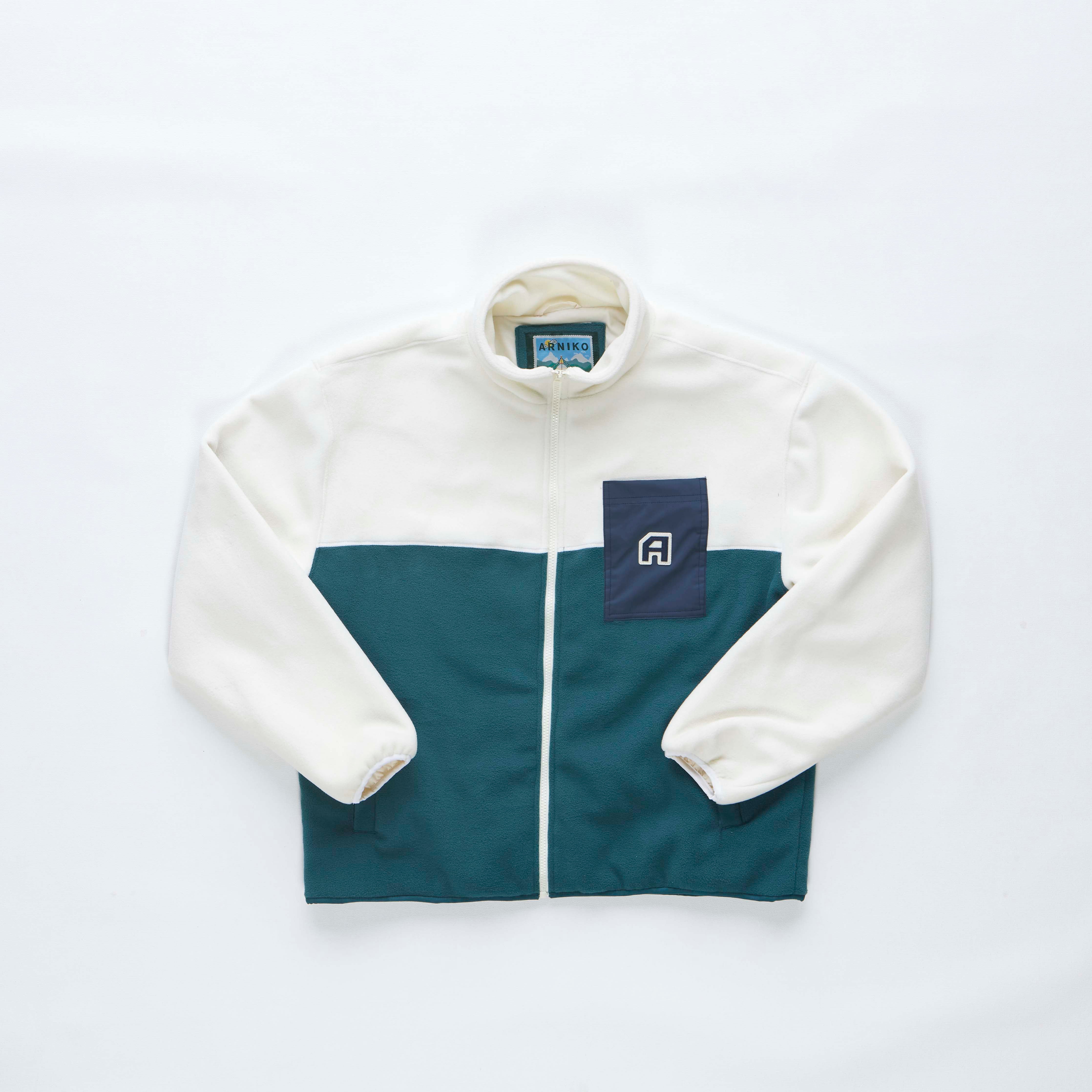 arniko-rohan-jacke-weiss-t-rkis-herren-recycled-pet image 1