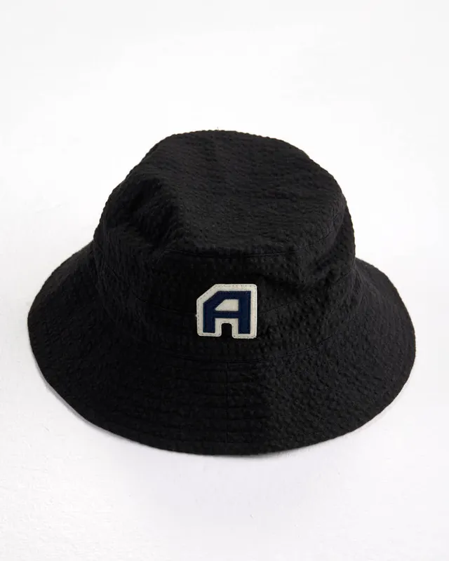 arniko-a-bucket-hat-fischerhut-schwarz-seersucker-biobaumwolle image 1