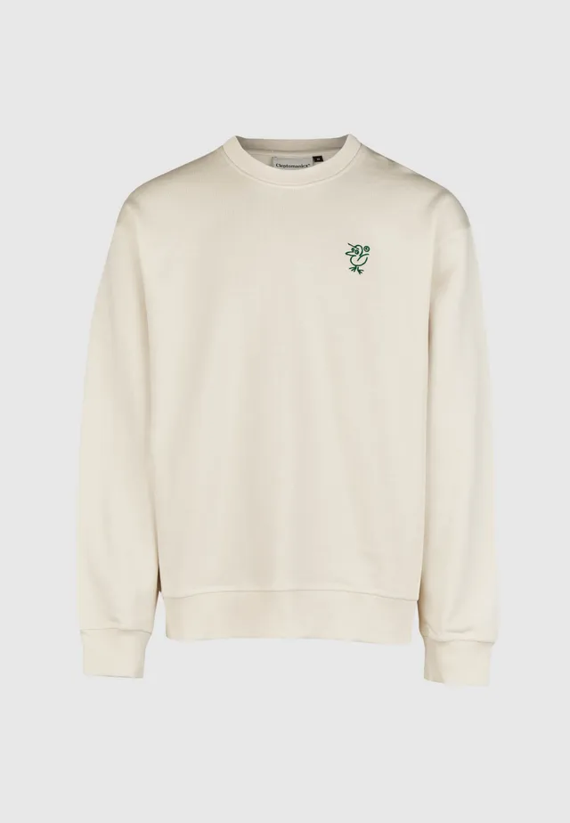 cleptomanicx-sketch-gull-crewneck-sweatshirt-boxy-bio image 1