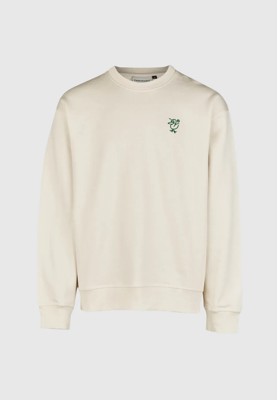 cleptomanicx-sketch-gull-crewneck-sweatshirt-boxy-bio image 1
