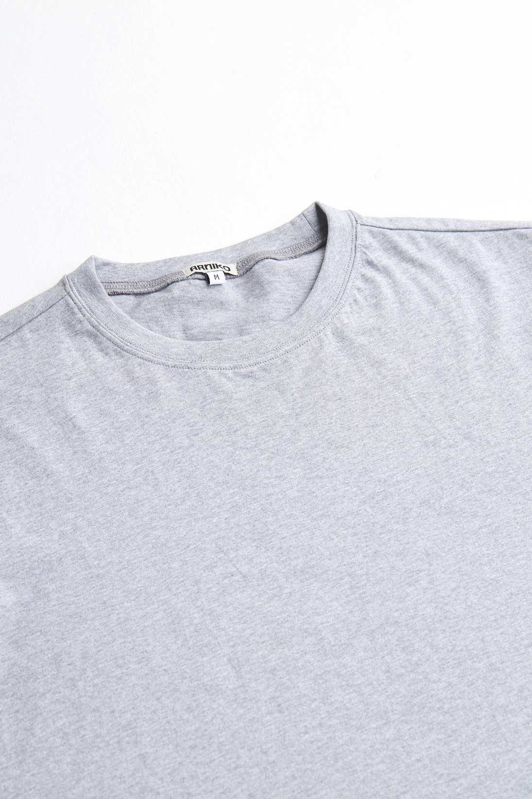 arniko-trikon-t-shirt-grey-melange-bio-baumwolle image 3