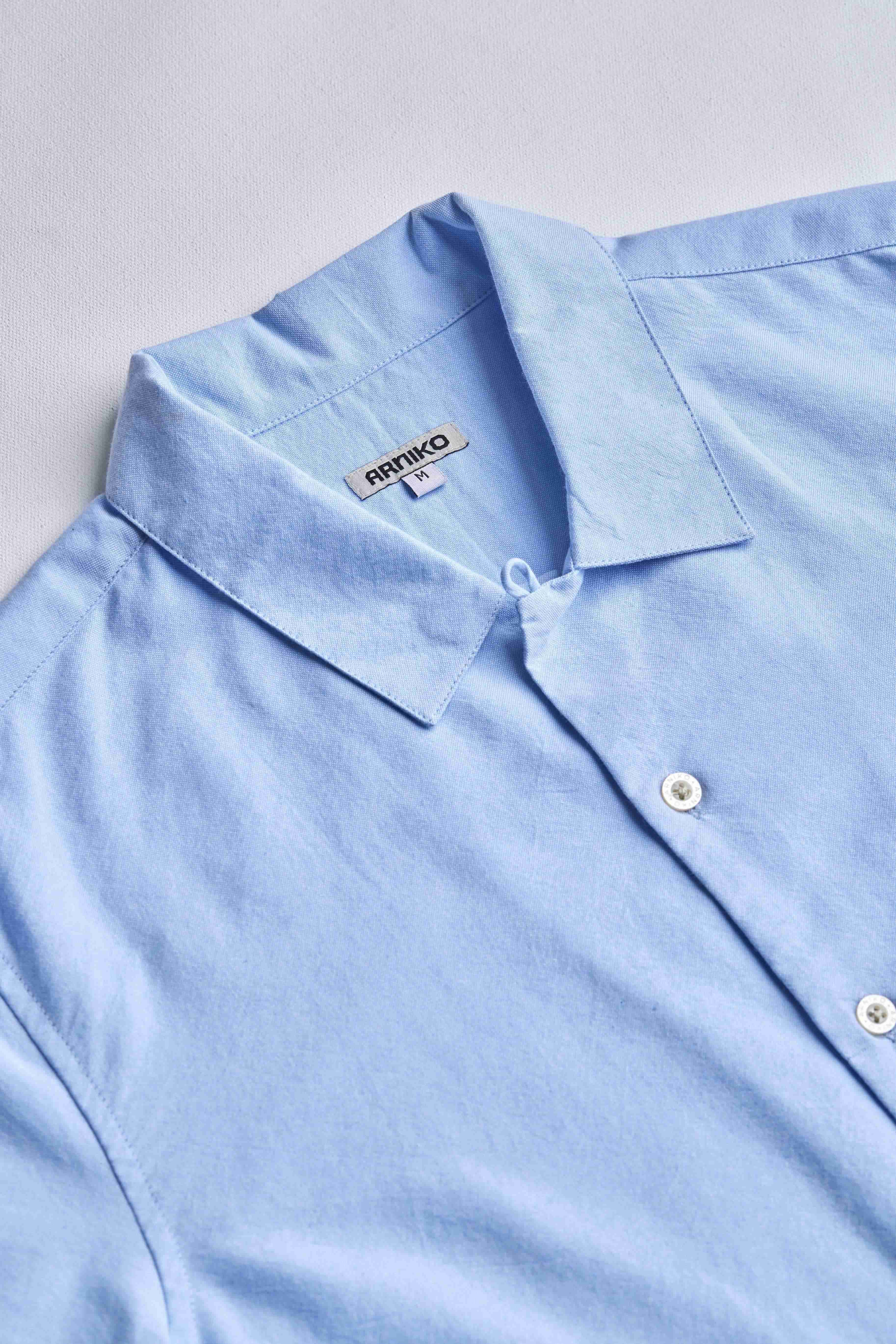arniko-bobby-hemd-blue-chambray-herren-bio-baumwolle image 2