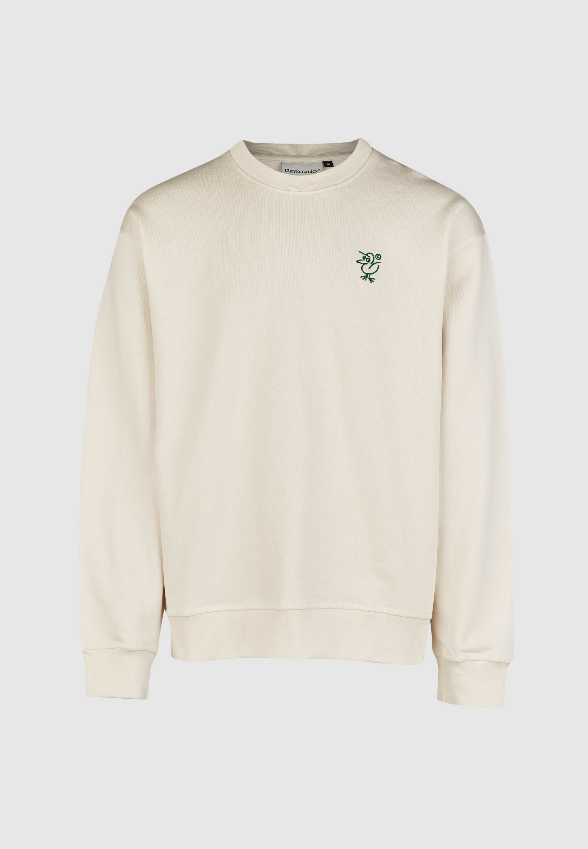 cleptomanicx-sketch-gull-crewneck-sweatshirt-boxy-bio image 1