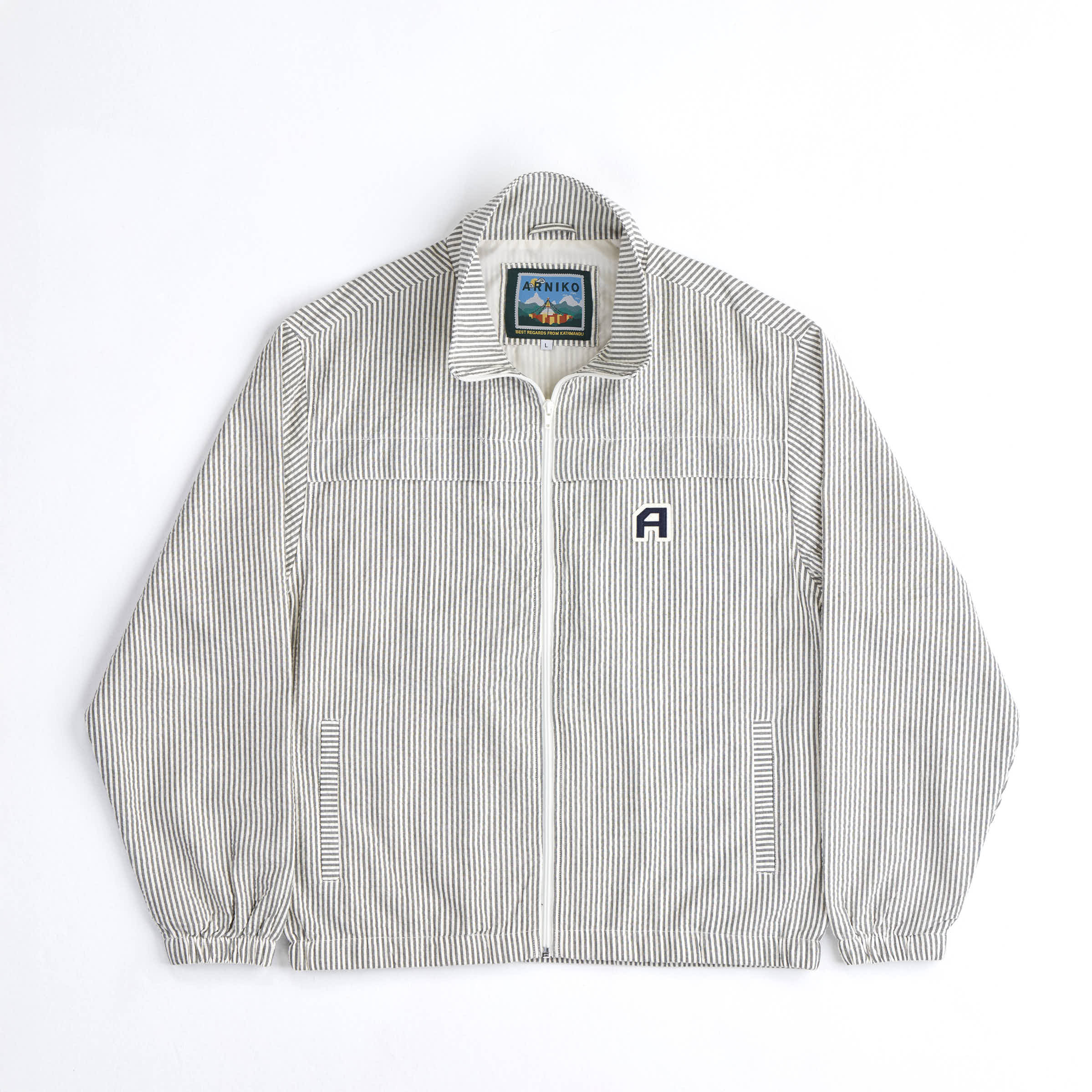 arniko-paolo-jacke-green-white-seersucker-bio image 1