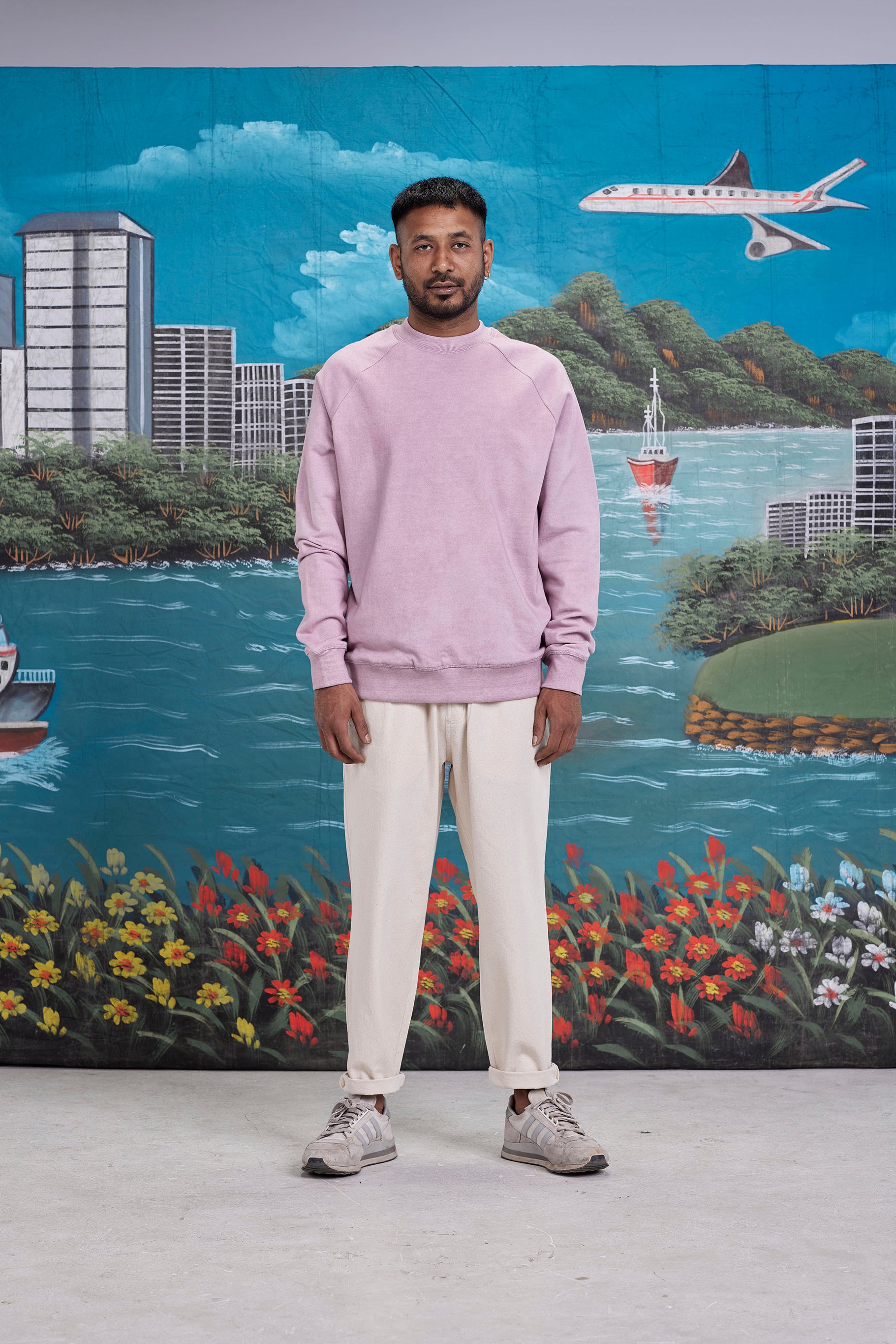 arniko-summit-pullover-old-rose-bio-baumwolle-herren image 2