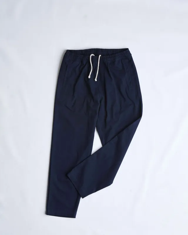 arniko-pants-nigen-navy-twill-hose-bio-baumwolle-unisex image 1